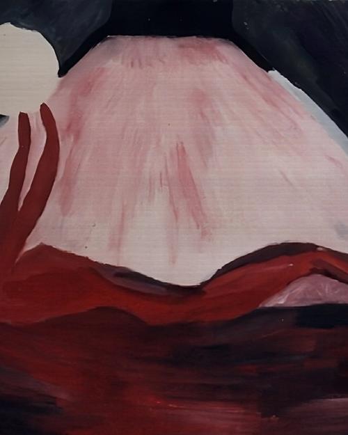 Liggende vrouw in licht