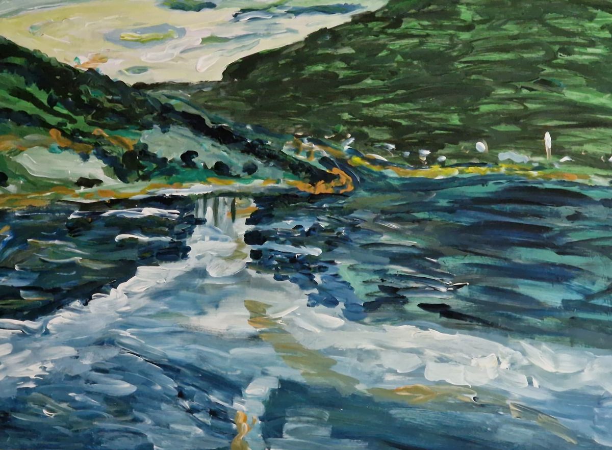 Uitvarend Fjord naar Odda vanaf het achterdek bij de vlaggenmast