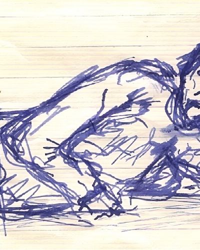 Aris van Braam liggend