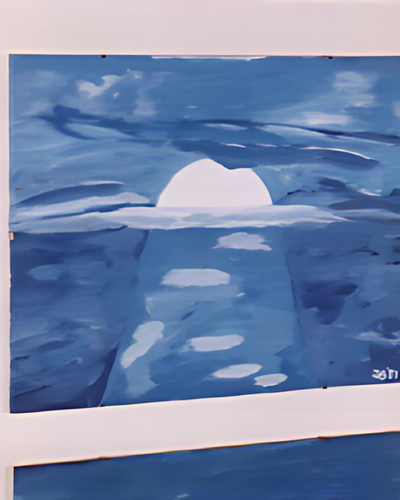 Zonsondergang in Blauw