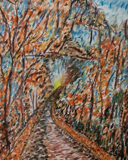 Bospad in de herfst 2