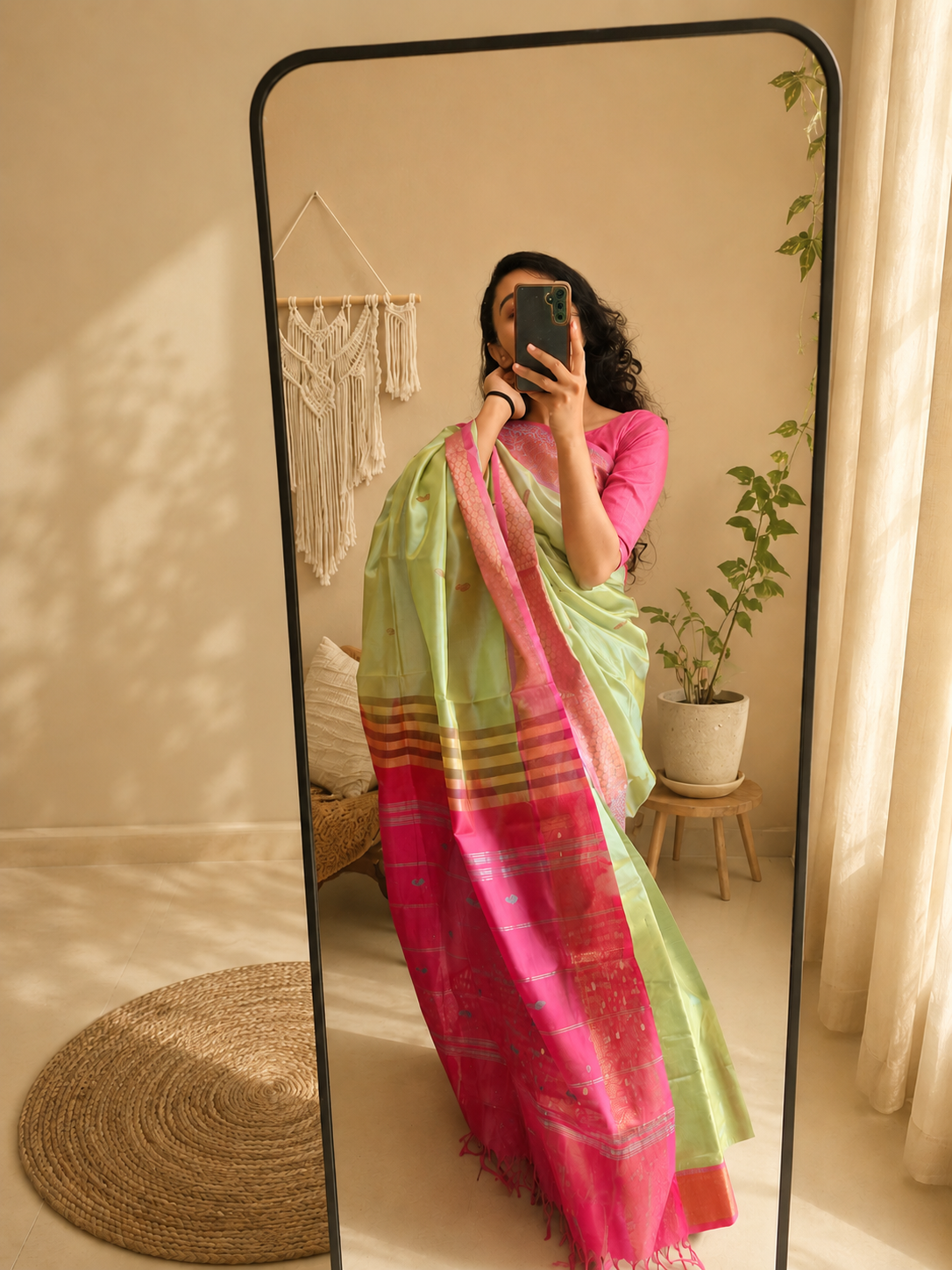 Viha — Banana silk saree saree
