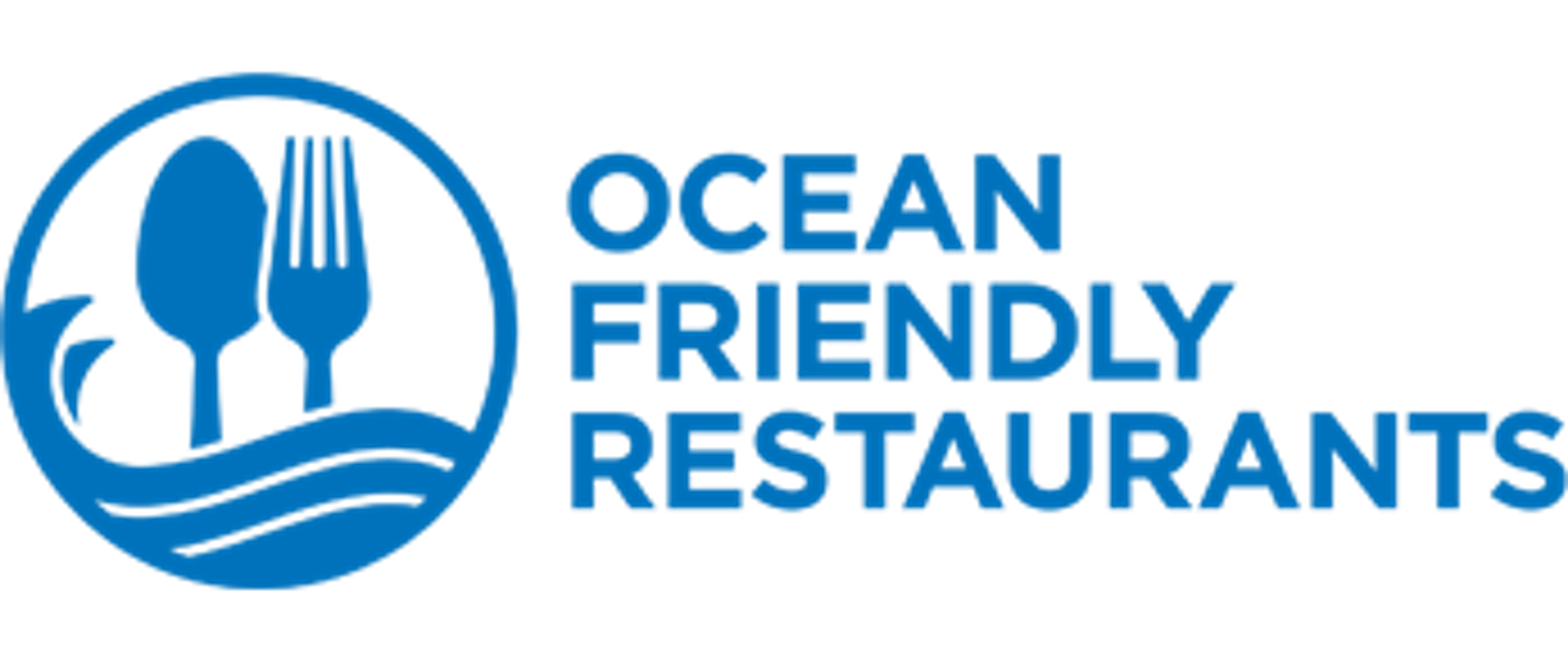 Ocean Friendly Restaurants logo.