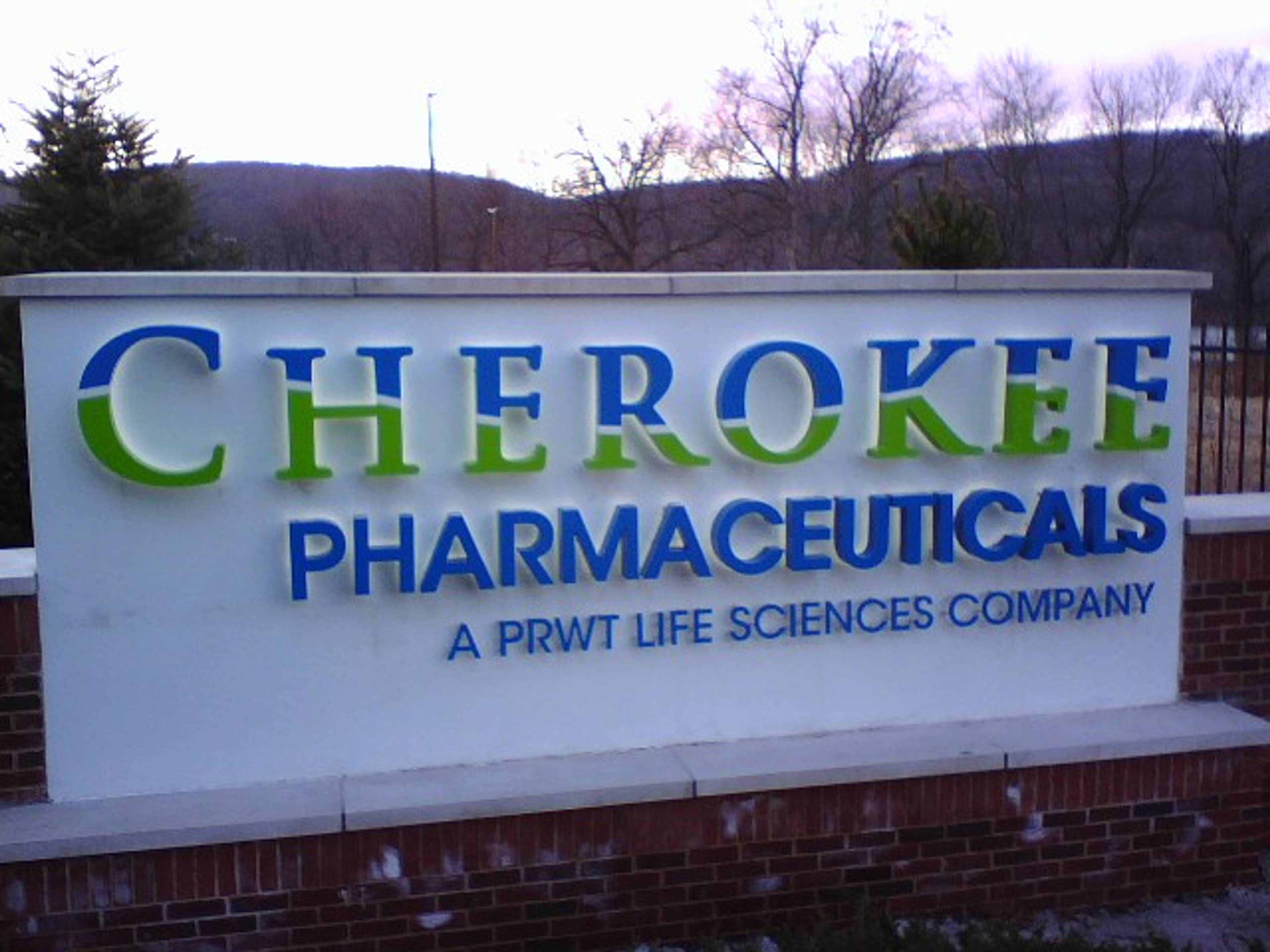 Cherokee Pharmaceuticals Awning Sign in New Jersey