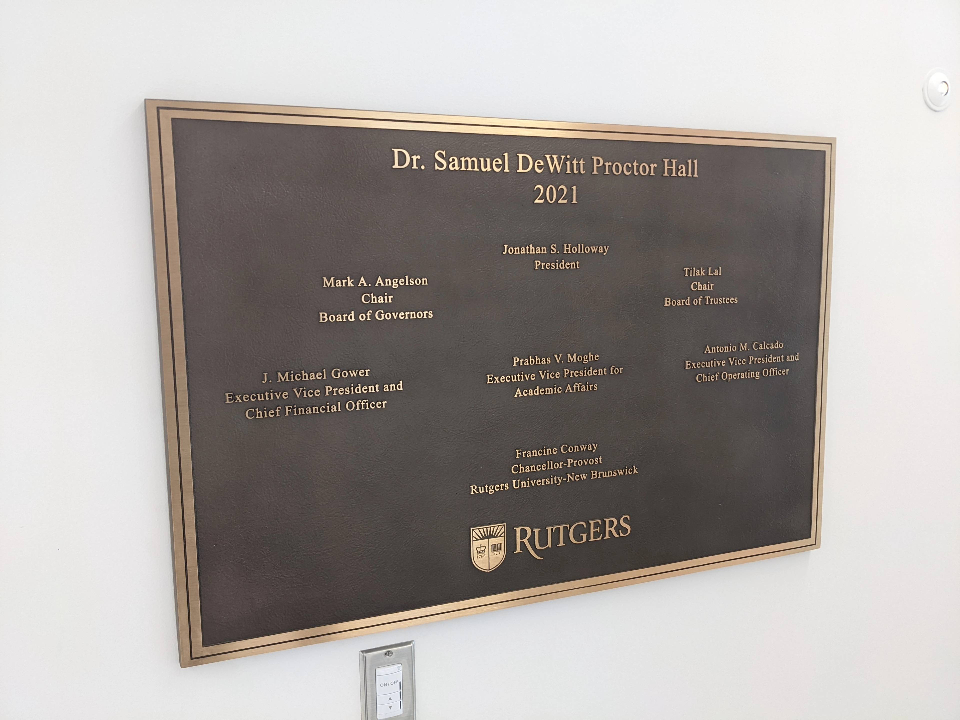 Dr Samuel Hall Wall Plaque 