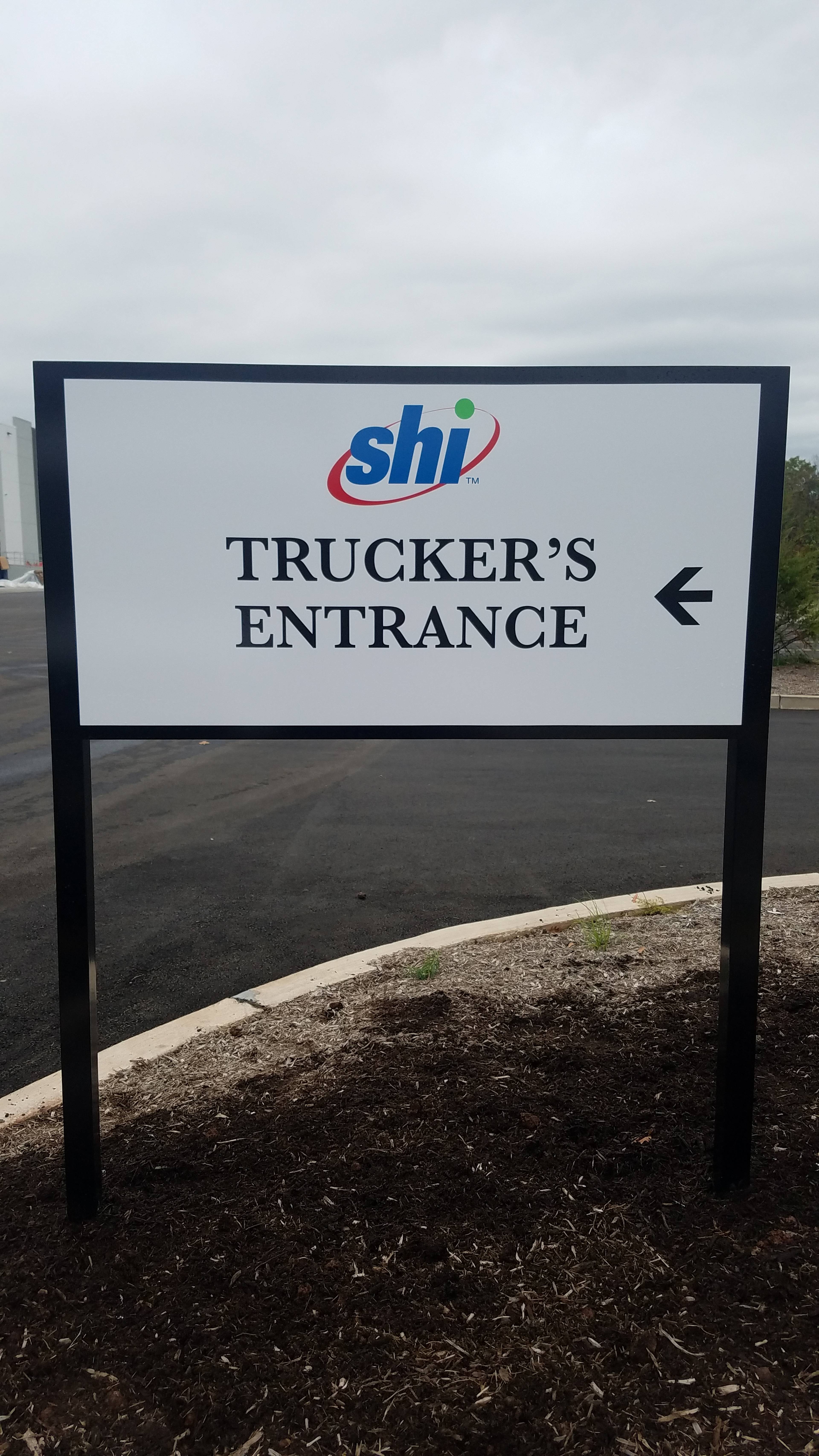 shi New Jersey Truckers Entrance sign