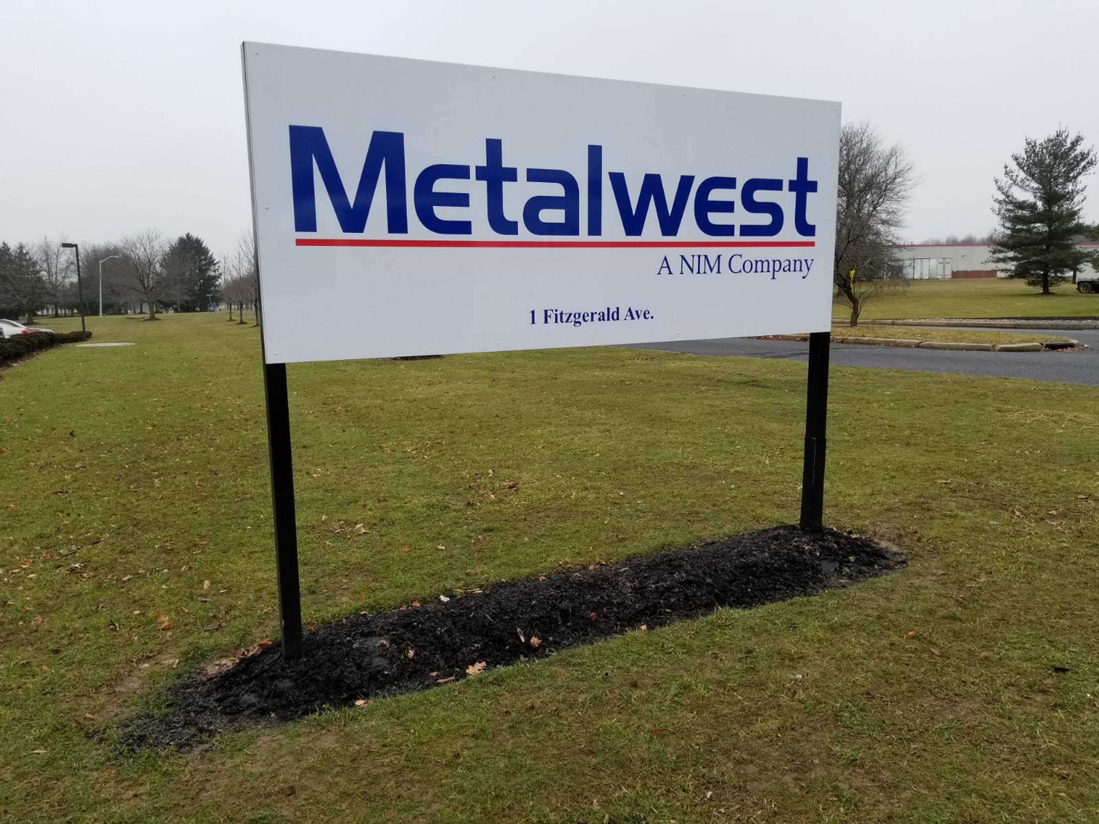 Metalwest Post & Panel Sign New Jersey 