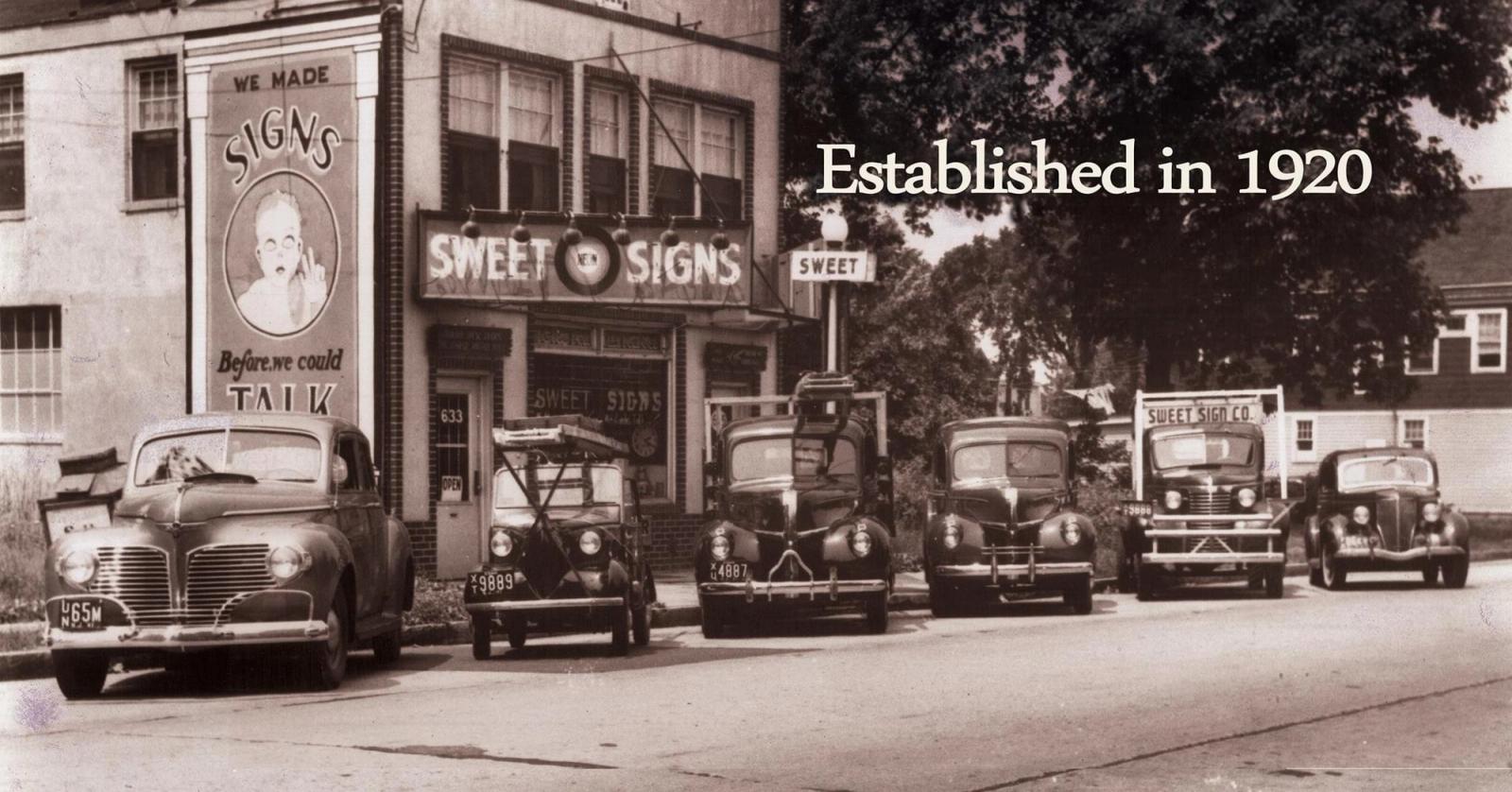 Sweet Sign Systems - Original Shop in 1920 at Linden, New Jersey