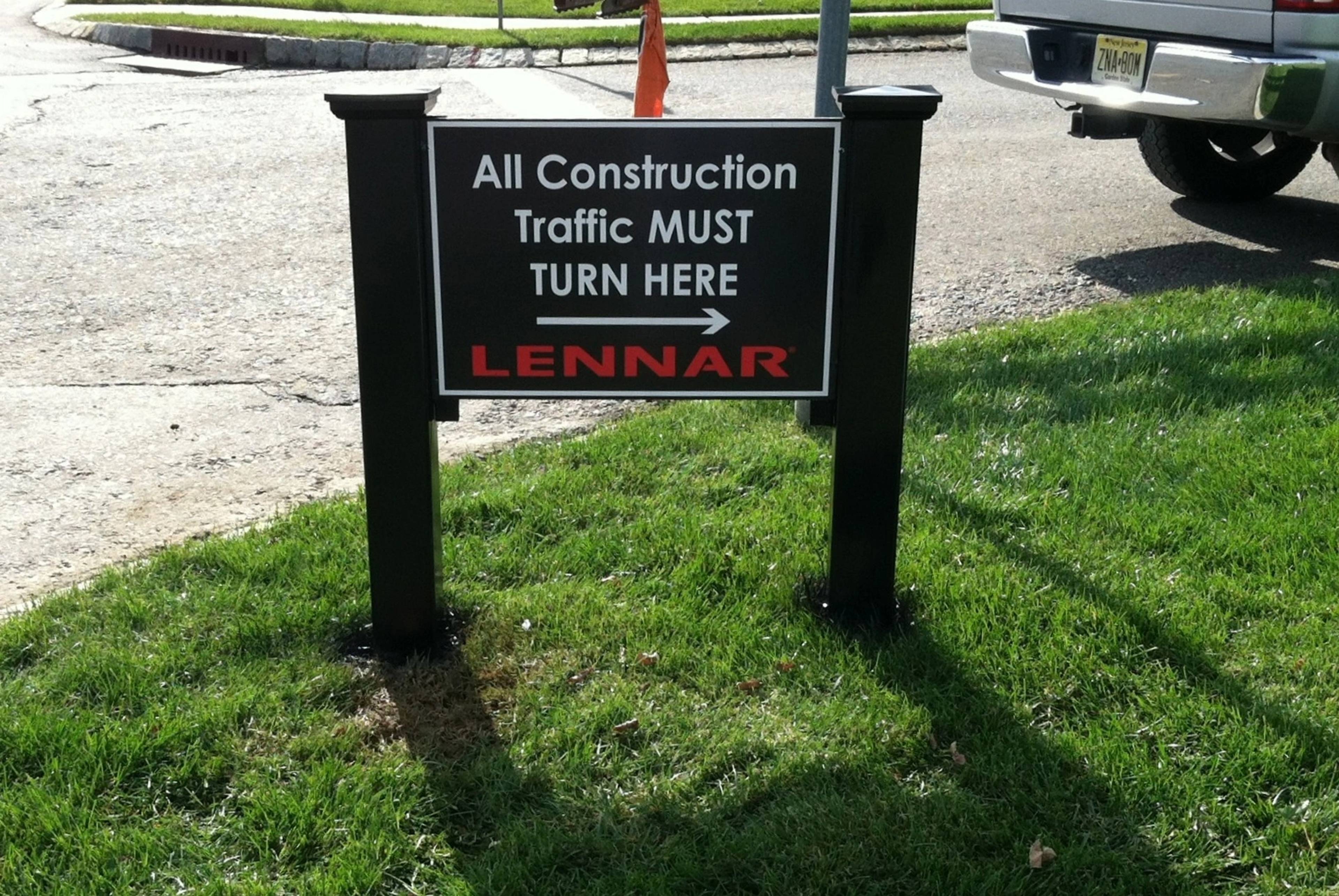 Lennar Construction Signage