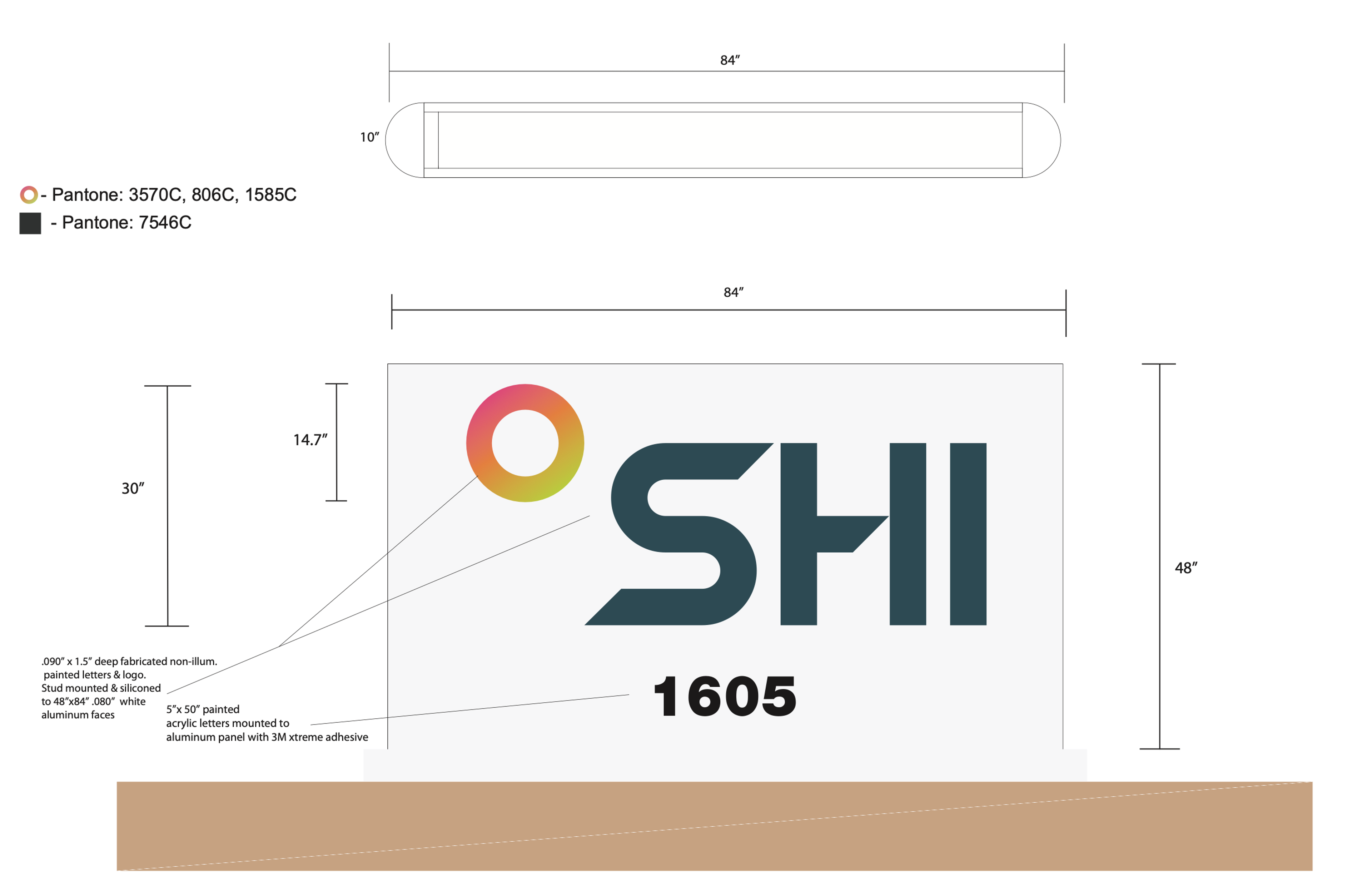 SHI Monument Sign Specifications