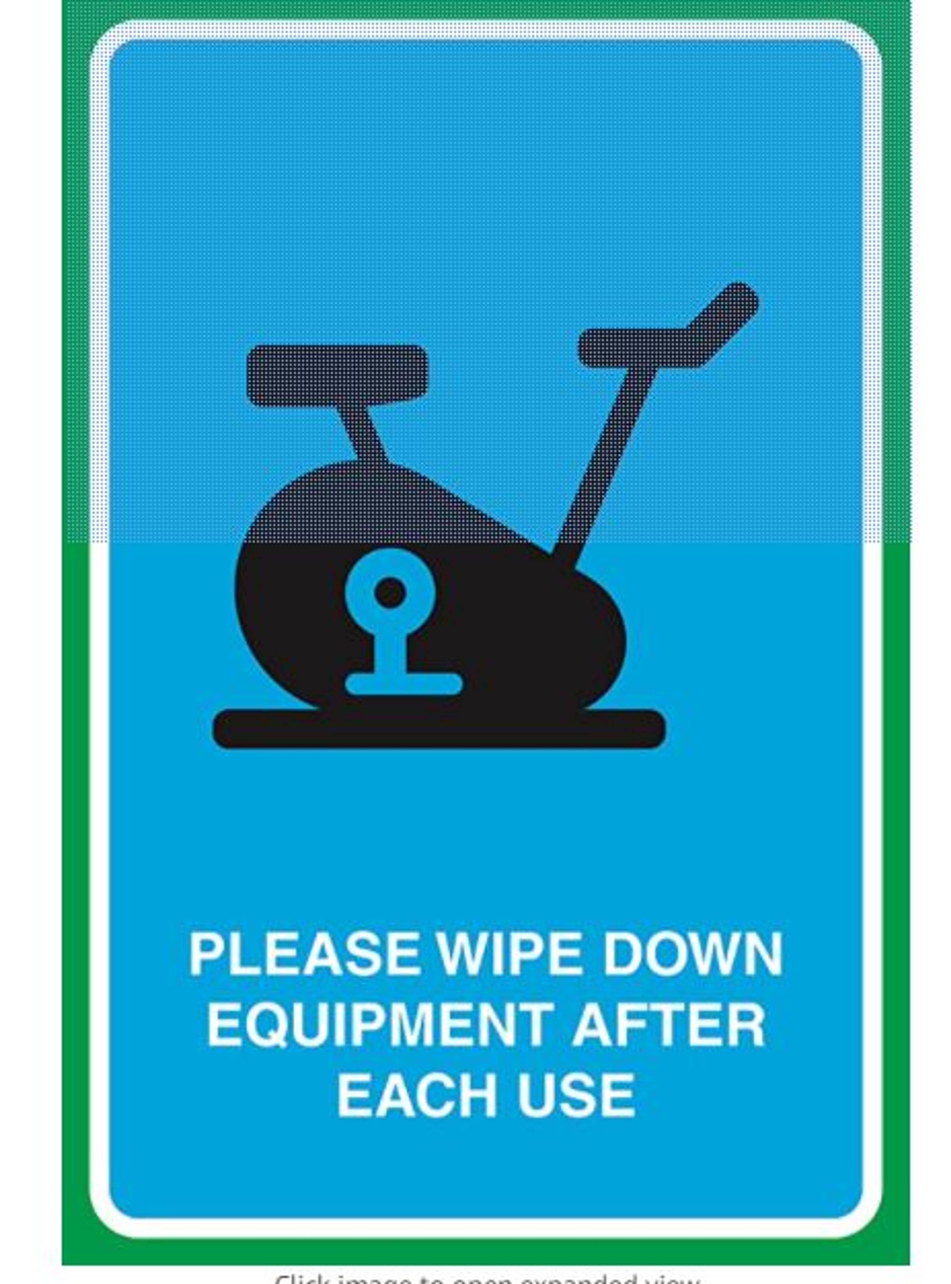 Work Space - Equipment Usage Signs