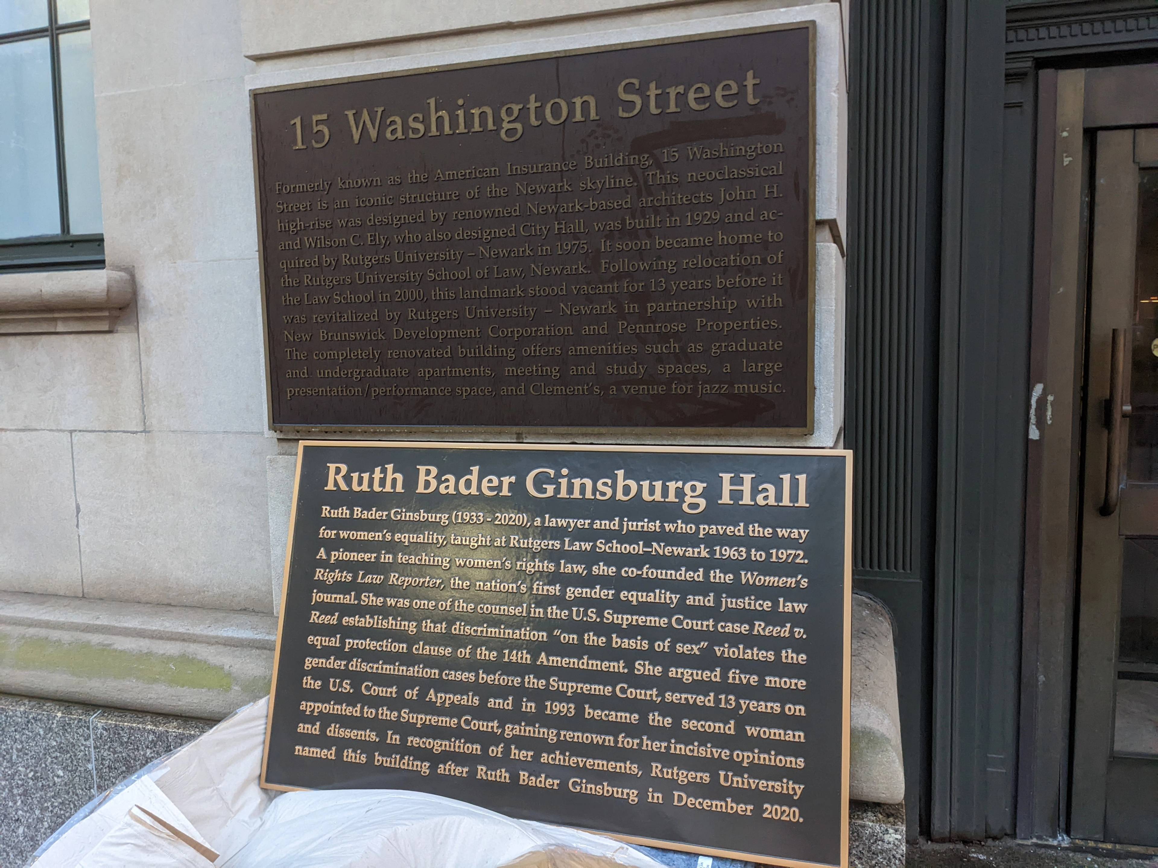Old and New Plaques - Exterior