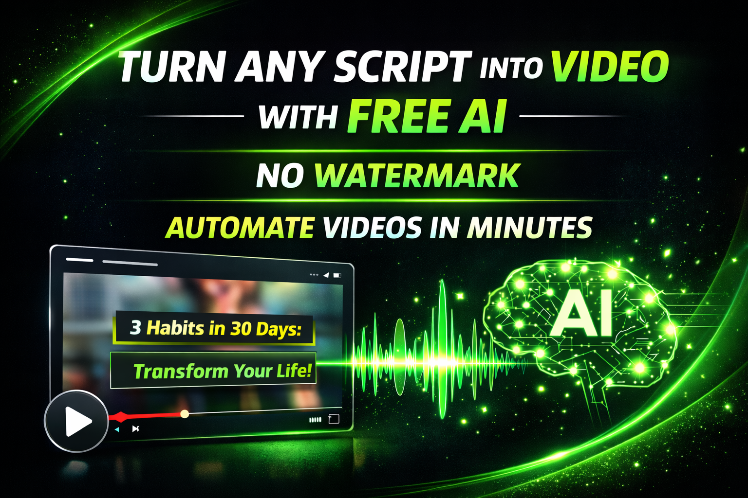 Turn Any Script into Video with Free AI tool