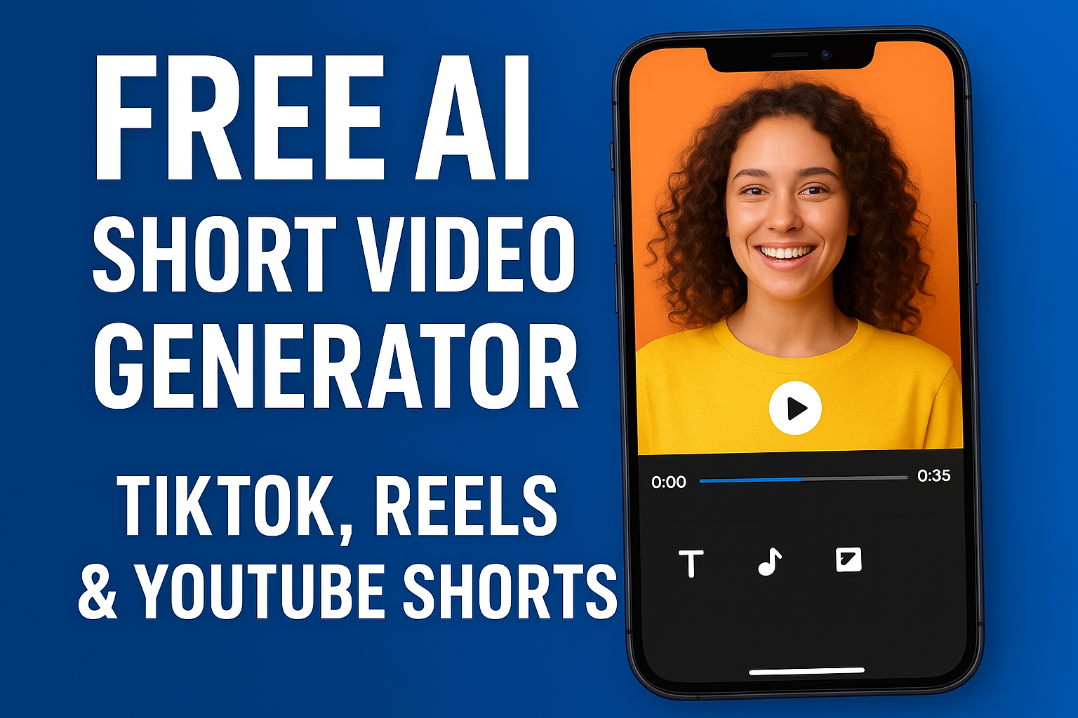 Free AI Short Video Generator for TikTok, Reels & YouTube Shorts