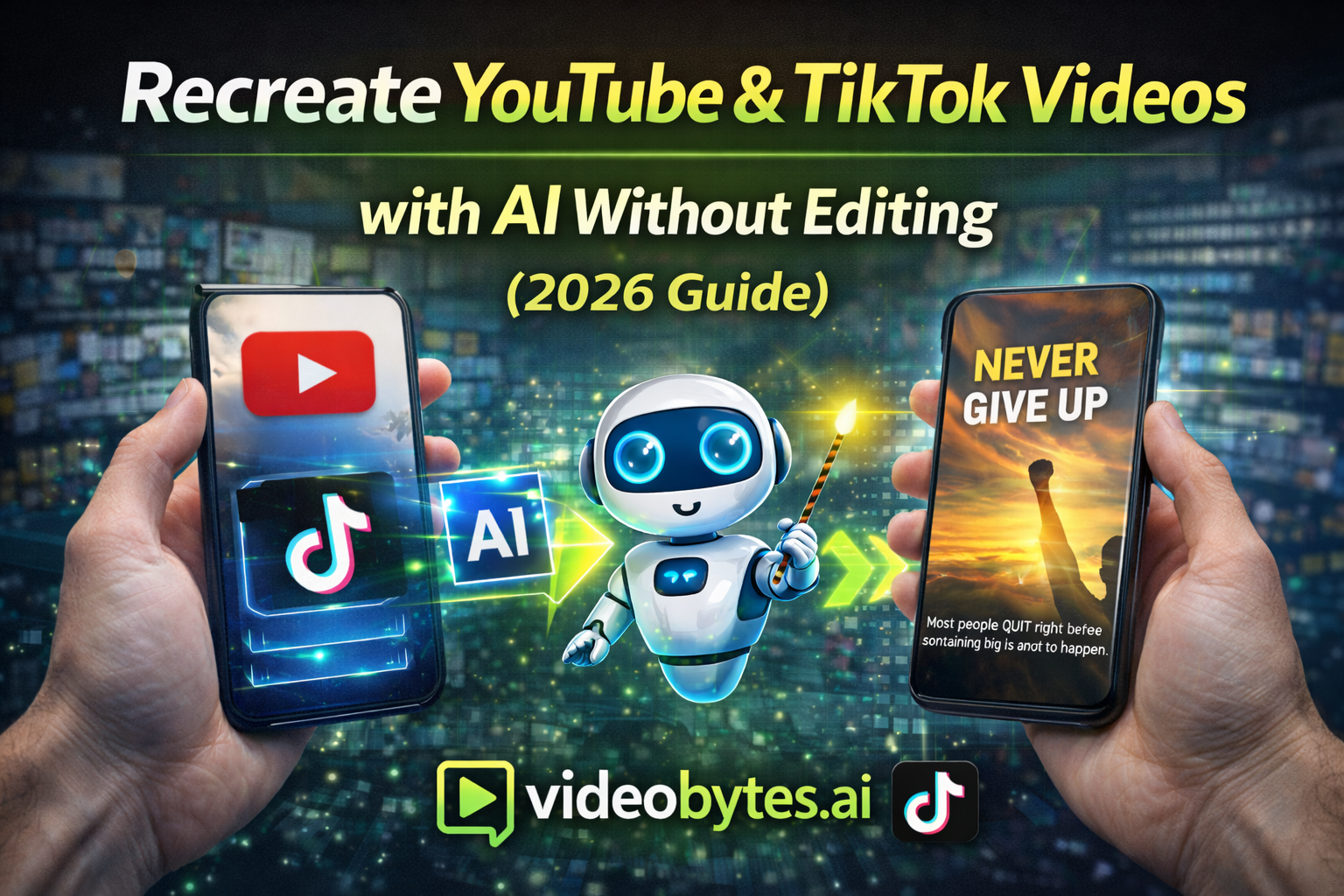 Recreate YouTube & TikTok Videos with AI Without Editing