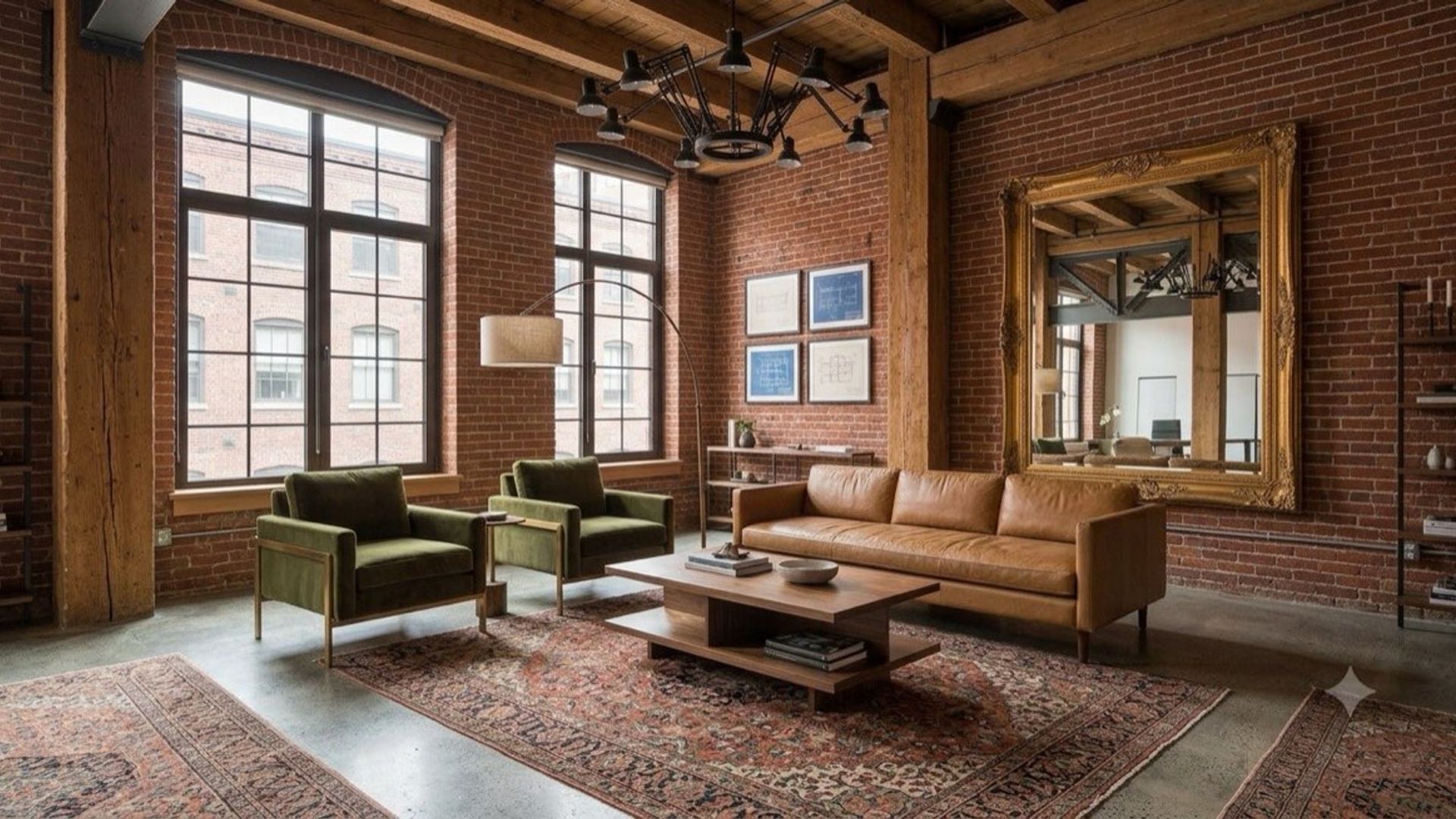 Brand-new 2,050 sqft loft with 12-foot ceilings, modern kitchen, and open living space