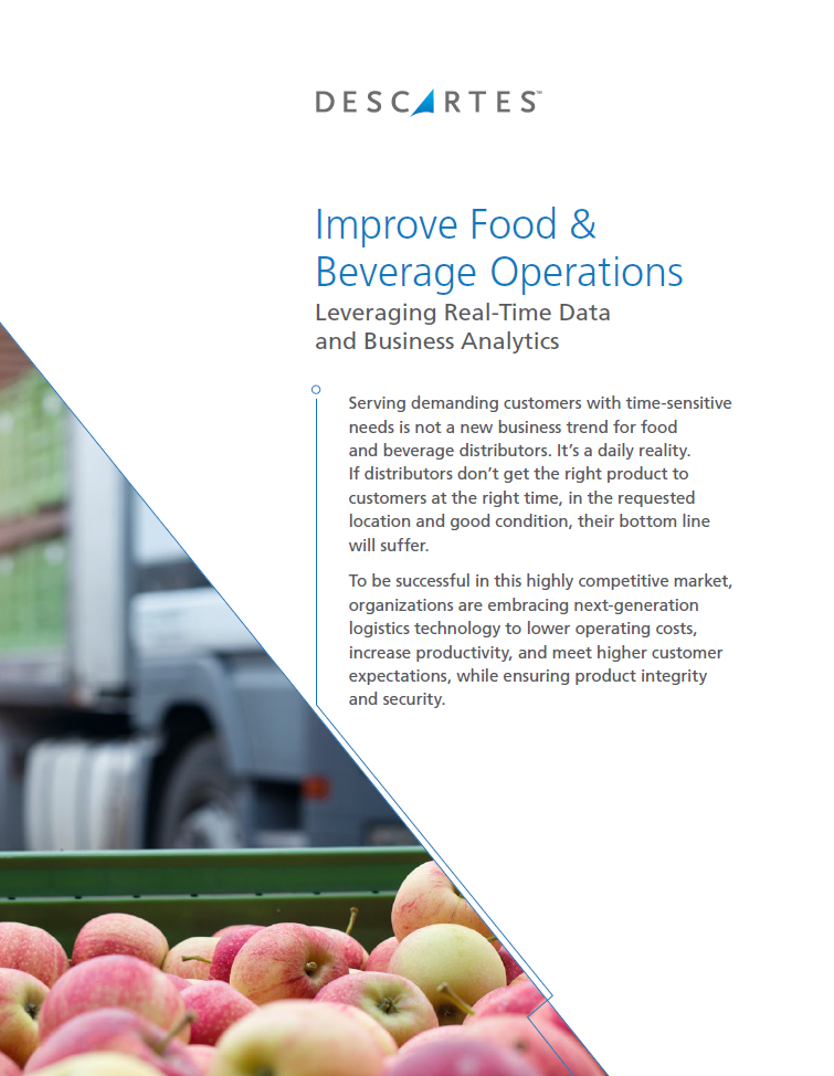 Descartes Food and Beverage Operations