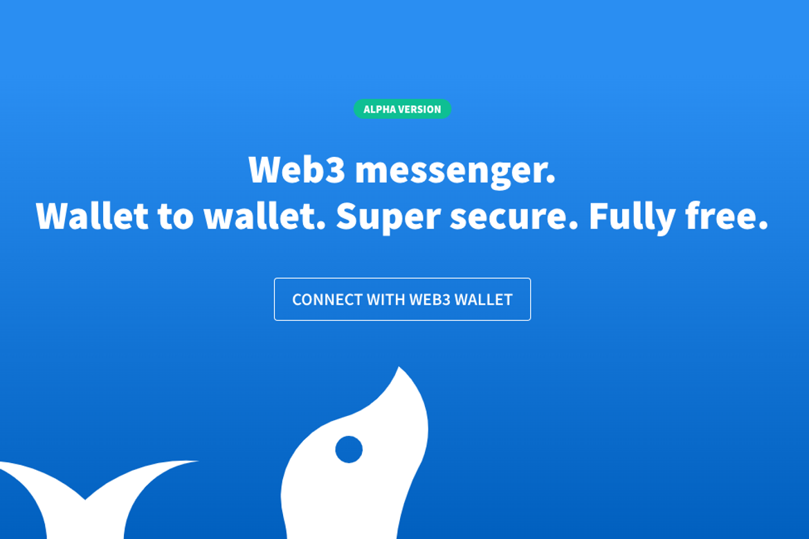 Screenshot of the seal web3 messenger website.