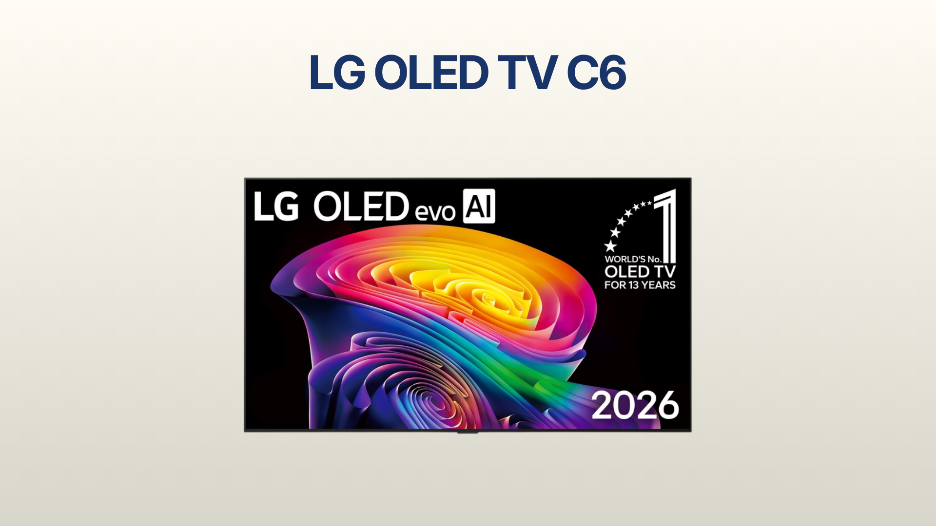 รูปภาพหน้าปก ทีวี LG OLED 4K รุ่น C6
