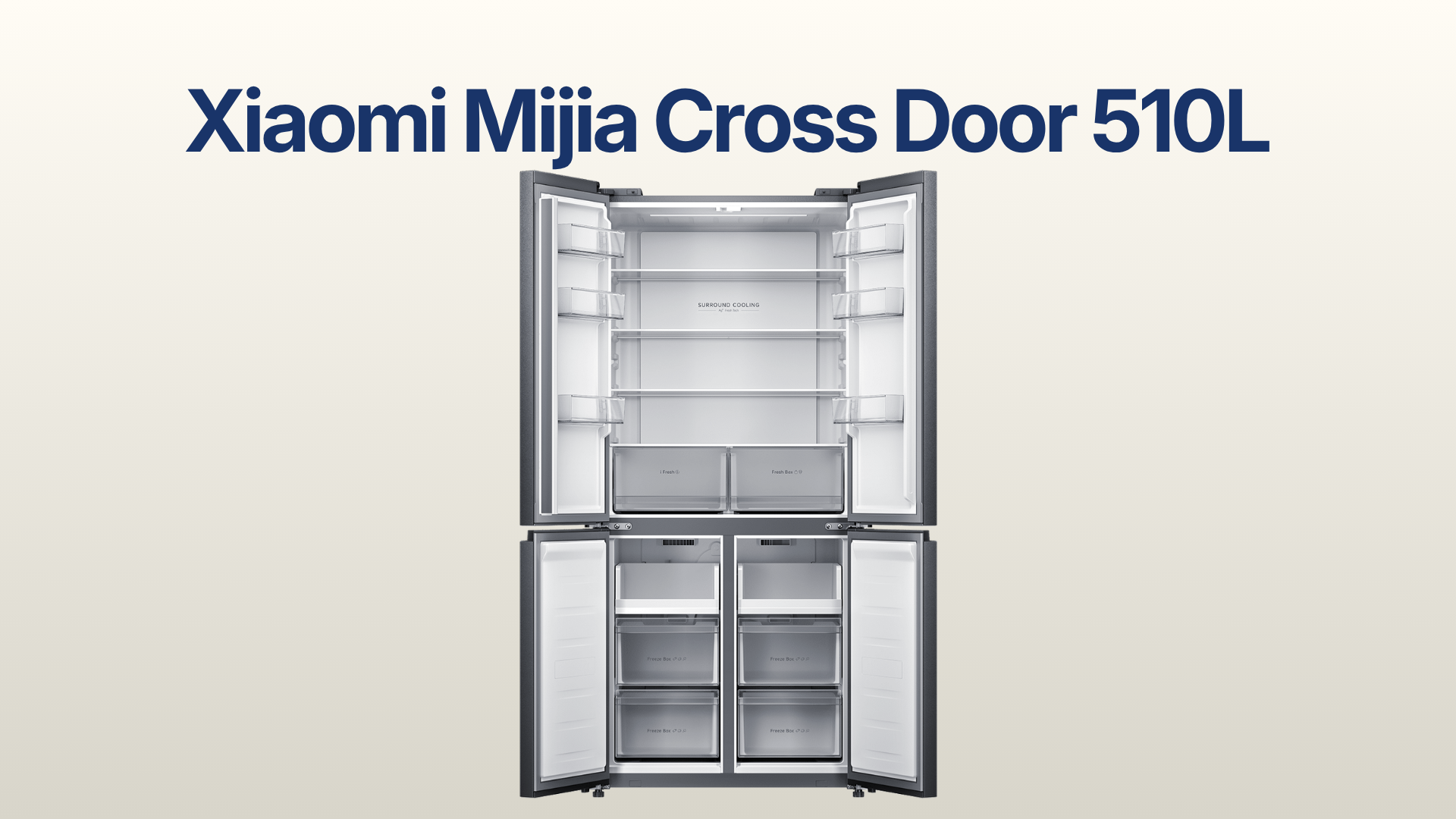 รูปภาพหน้าปก ตู้เย็น Xiaomi Mijia 4 ประตู 18 คิว รุ่น MRC51HMPATH