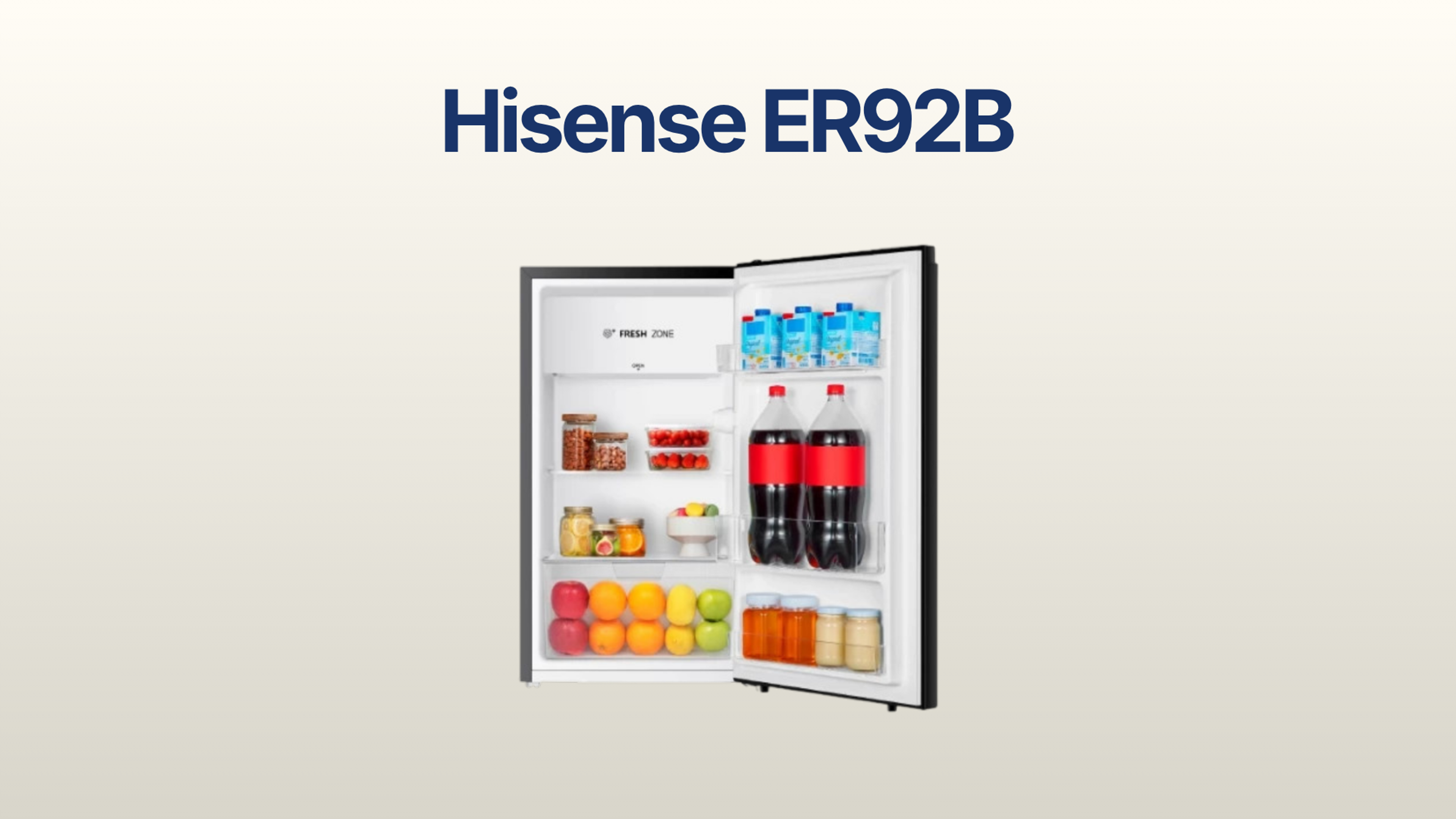รูปภาพหน้าปก ตู้เย็น Hisense 3.4 คิว รุ่น ER92B