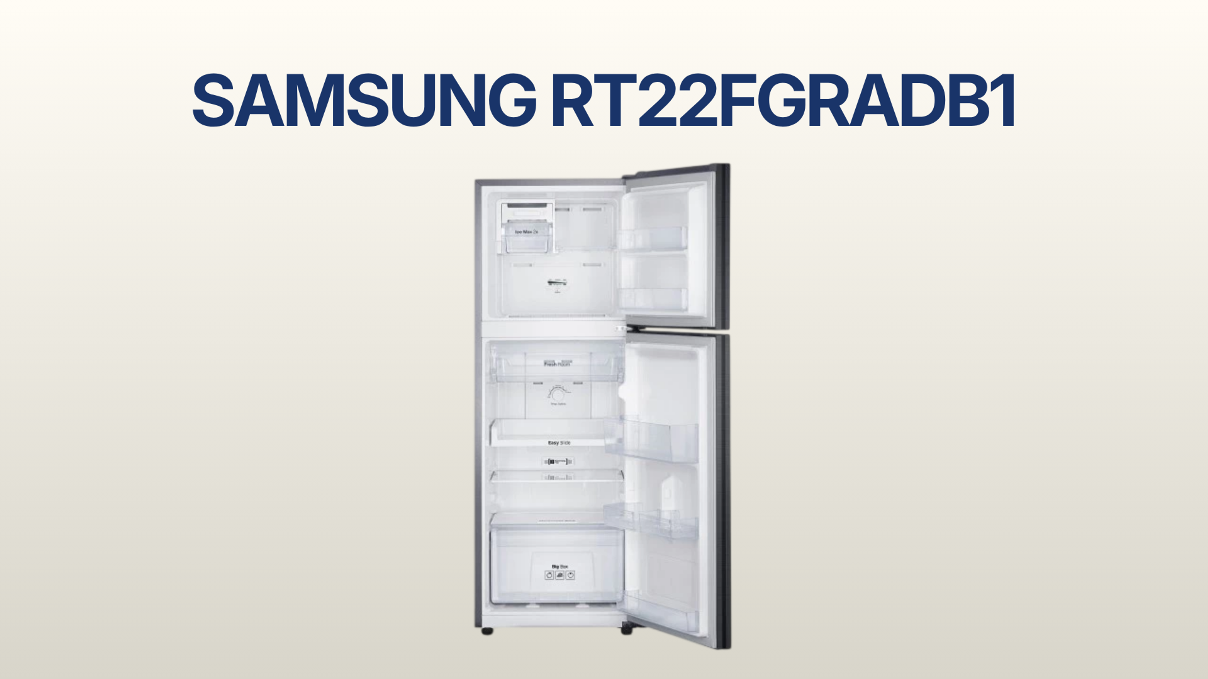 รูปภาพหน้าปก ตู้เย็น SAMSUNG 8.3 คิว รุ่น RT22FGRADB1