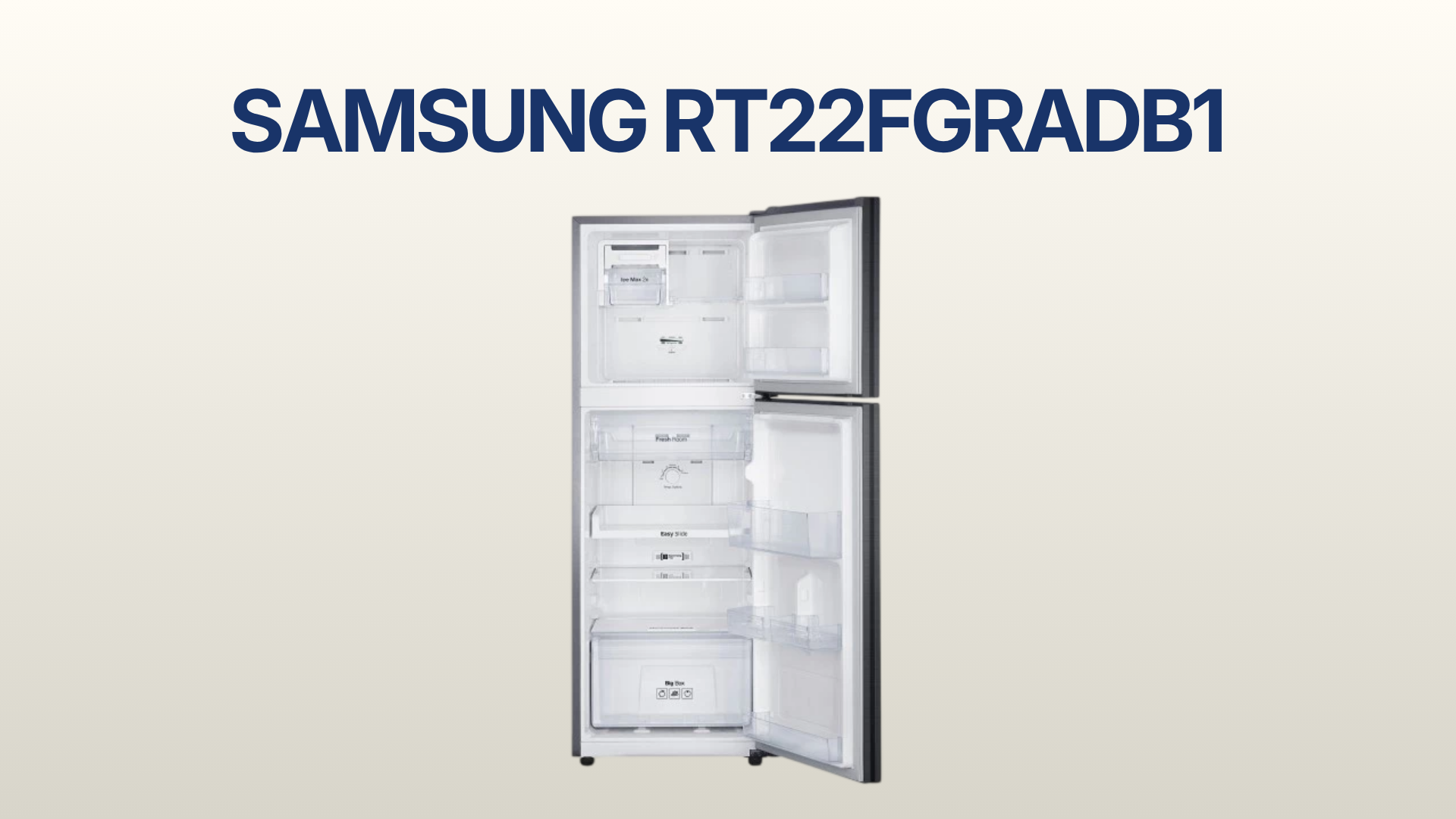 รูปภาพหน้าปก ตู้เย็น SAMSUNG 8.3 คิว รุ่น RT22FGRADB1