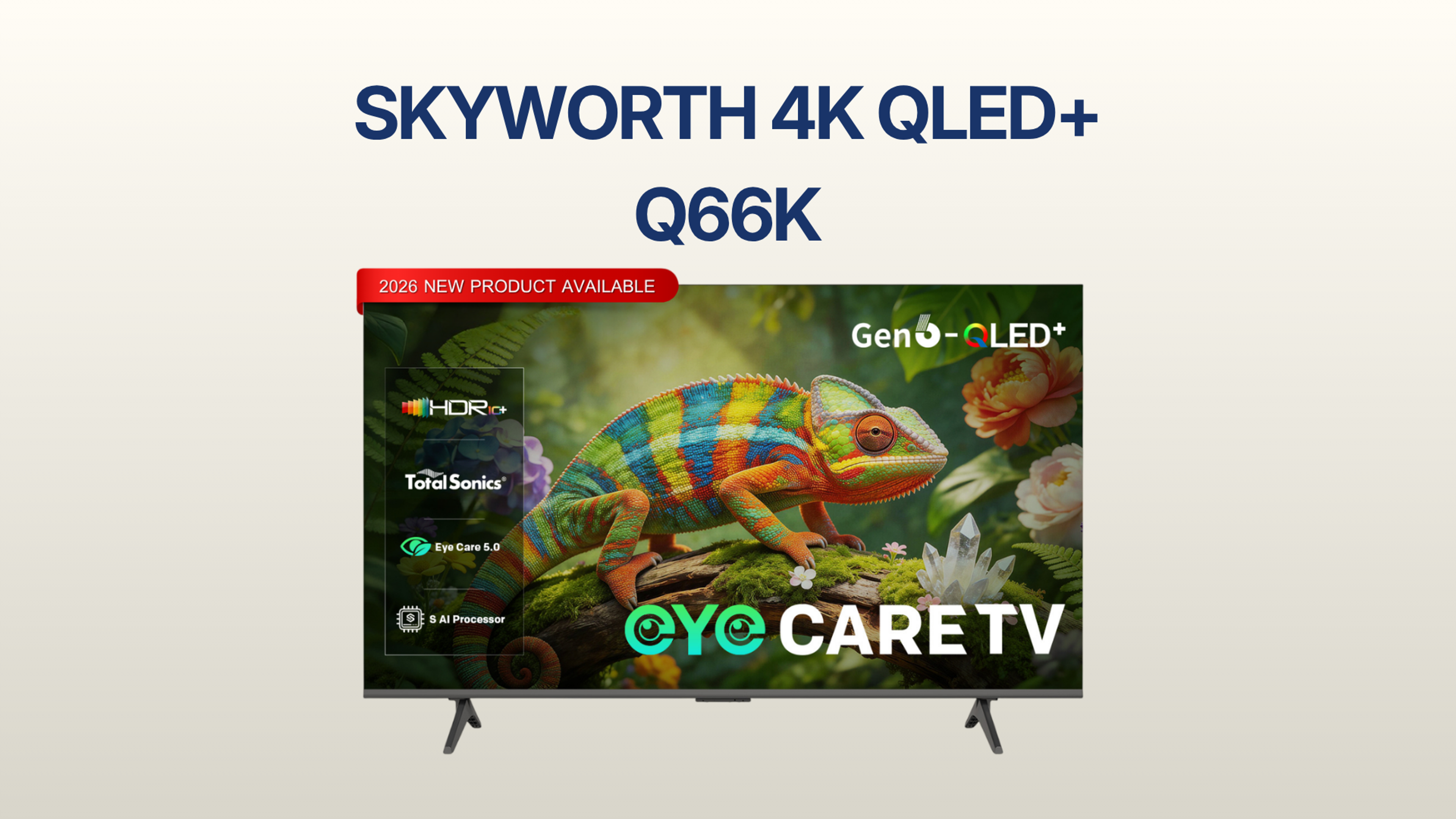 รูปภาพหน้าปก ทีวี SKYWORTH QLED+ รุ่น Q66K