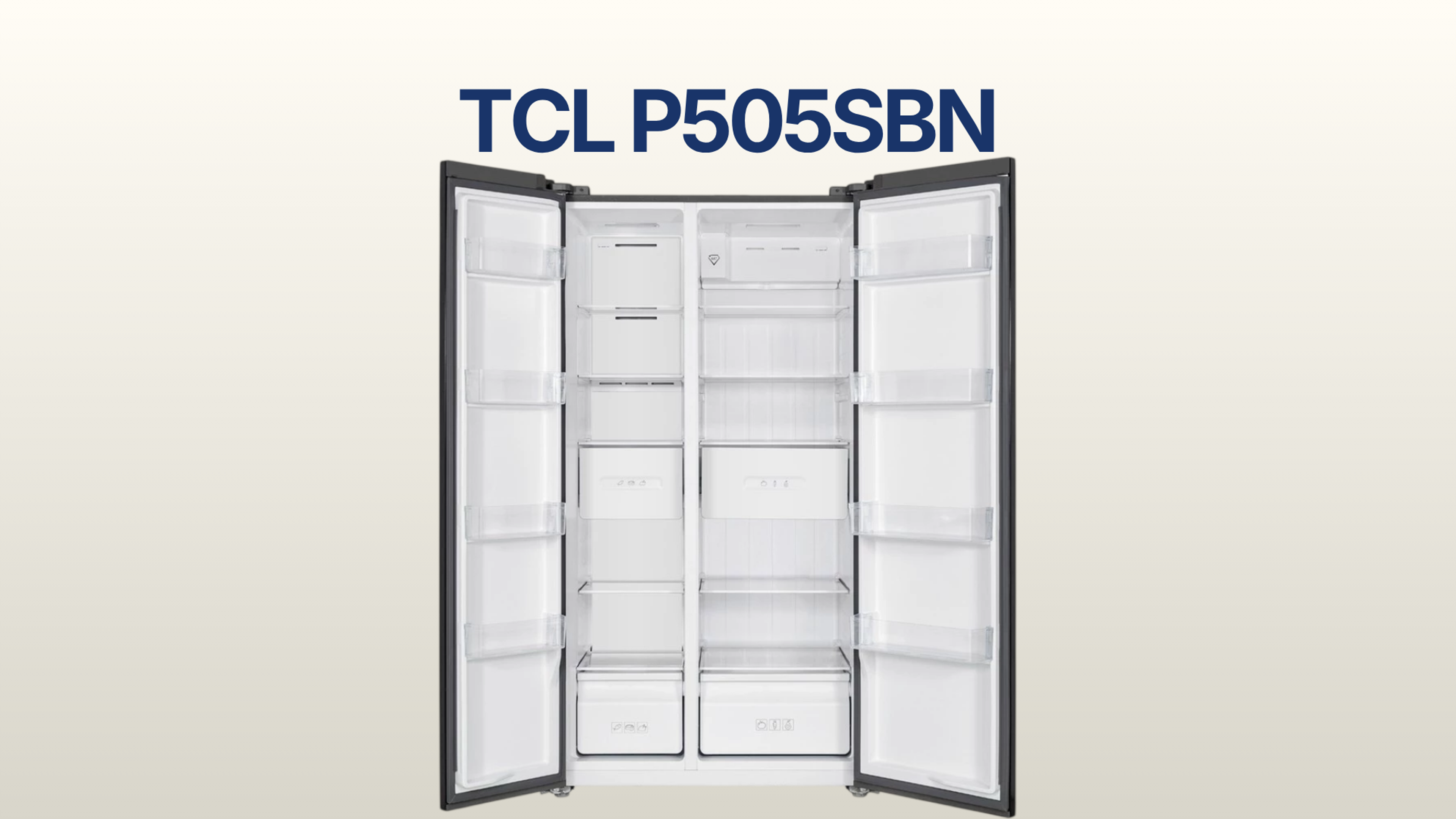 รูปภาพหน้าปก ตู้เย็น TCL 2 ประตู Side By Side 17.5 คิว รุ่น P505SBN