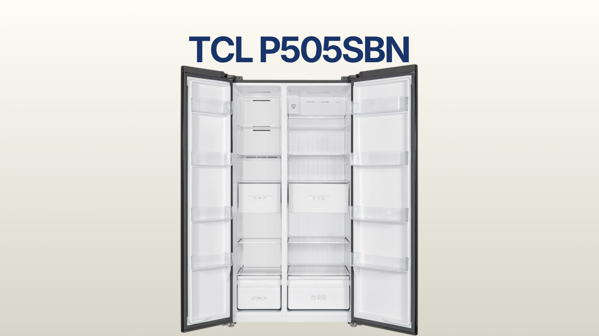 รูปภาพหน้าปก ตู้เย็น TCL 2 ประตู Side By Side 17.5 คิว รุ่น P505SBN