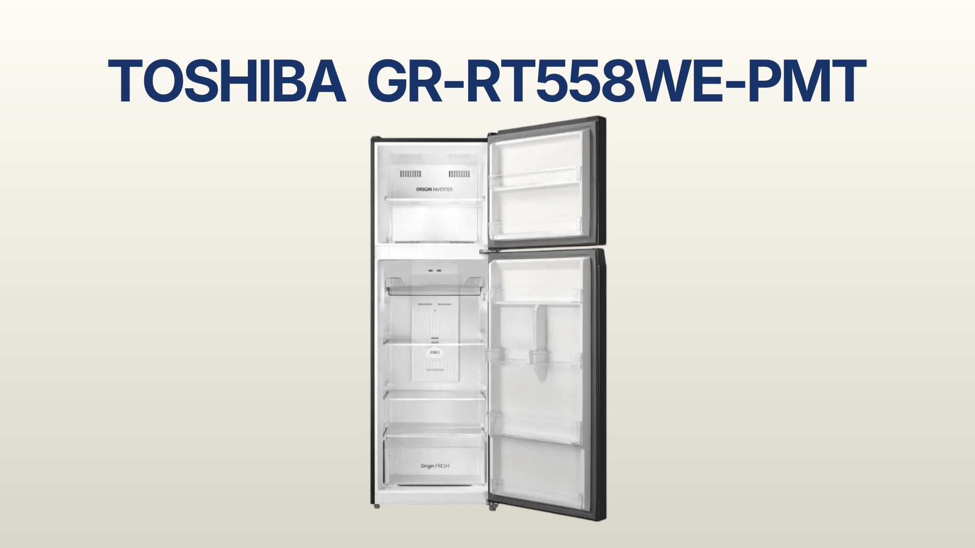 รูปภาพหน้าปก ตู้เย็น TOSHIBA 2 ประตู 14.5 คิว รุ่น GR-RT558WE-PMT(52)