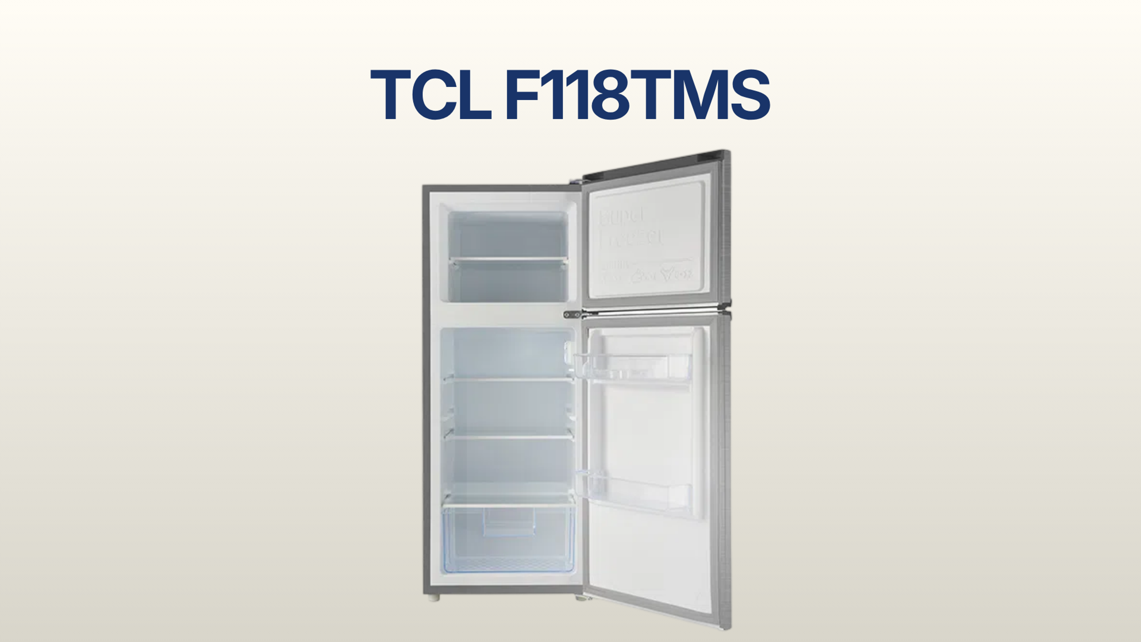 รูปภาพหน้าปก ตู้เย็น TCL 2 ประตู 4 คิว รุ่น F118TMS 
