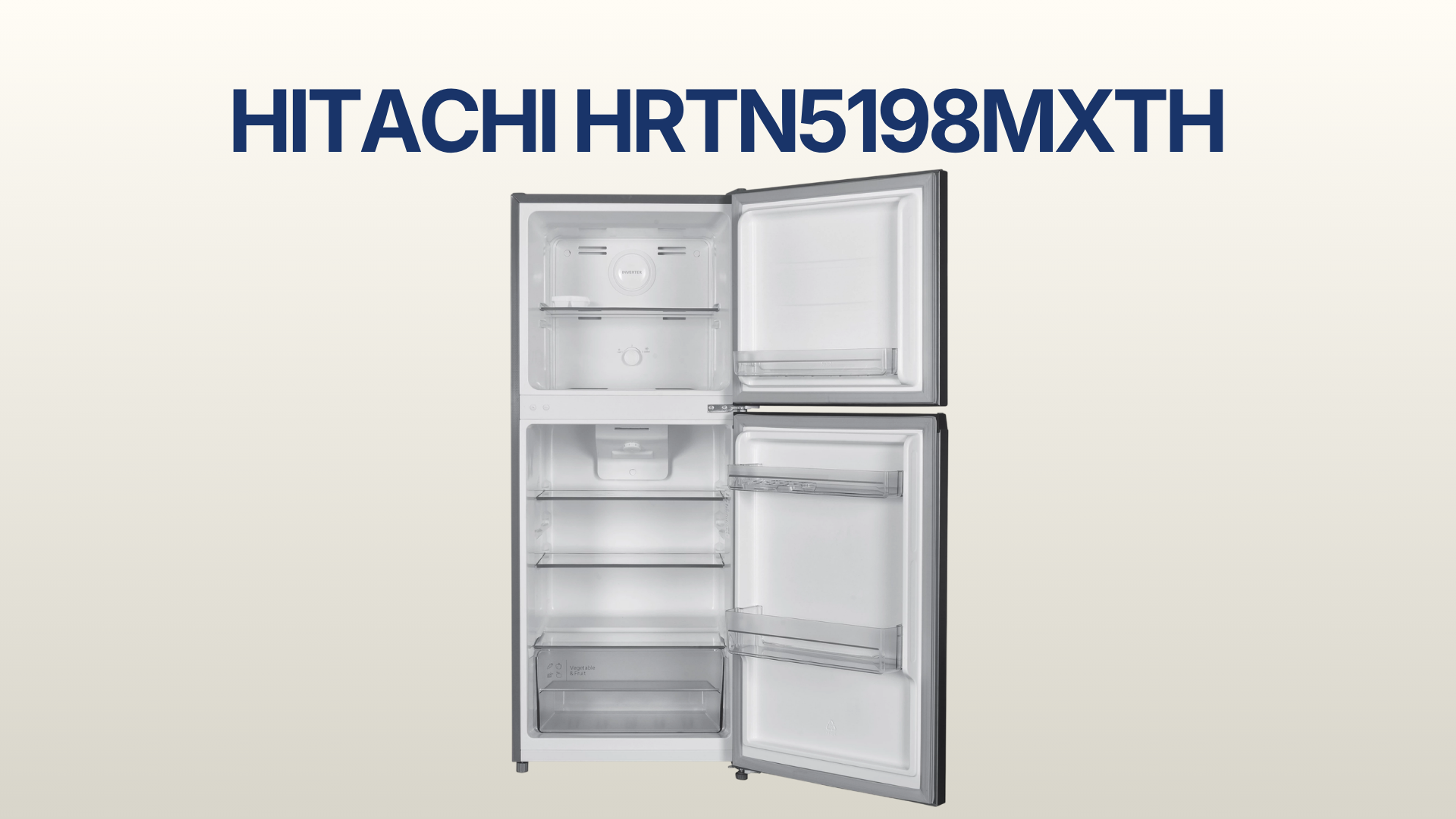 รูปภาพหน้าปก ตู้เย็น HITACHI 2 ประตู 6.4 คิว รุ่น HRTN5198MXTH