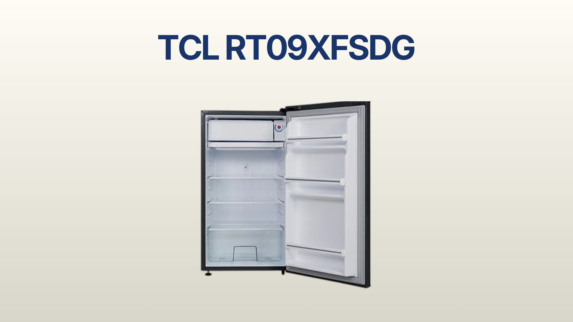 รูปภาพหน้าปก ตู้เย็น TCL 1 ประตู 3.2 คิว รุ่น RT09XFSDG