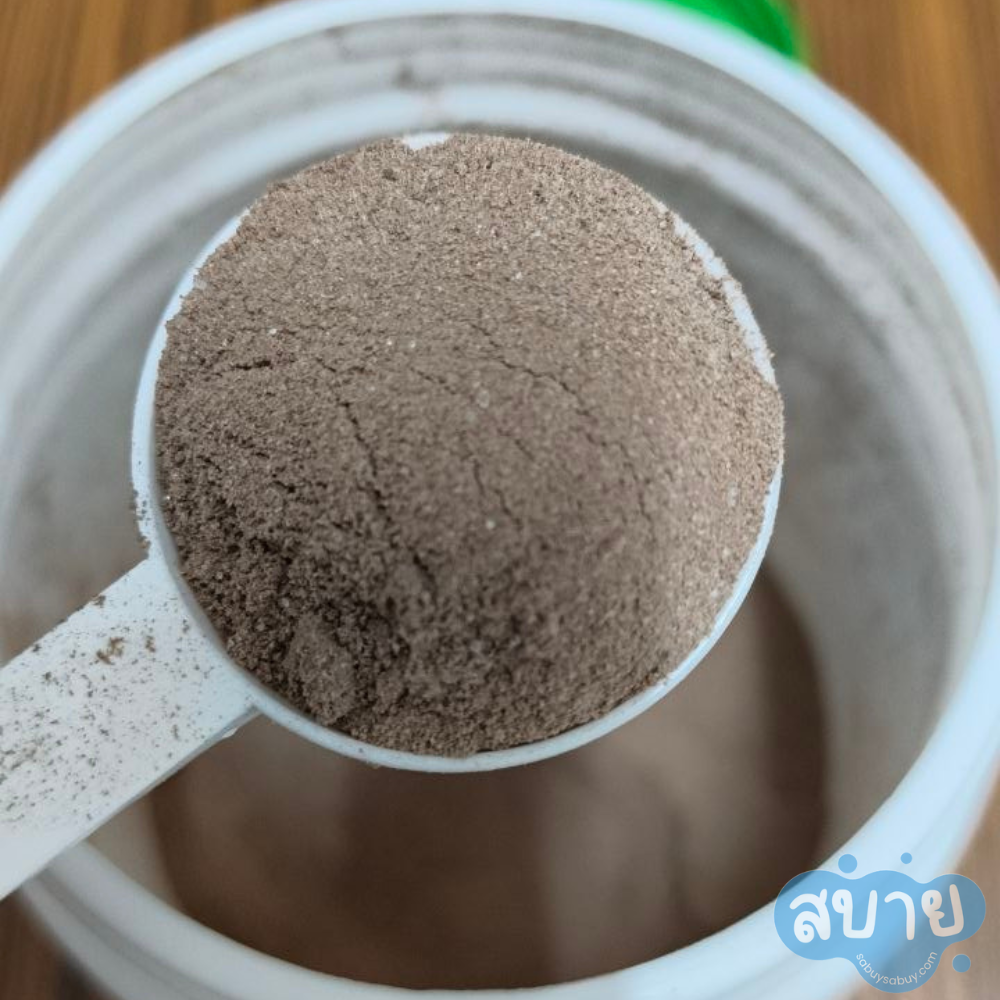 ผงโปรตีนภายในช้อนตวงของ Dr.JiLL JIL S Plant-Based Protein