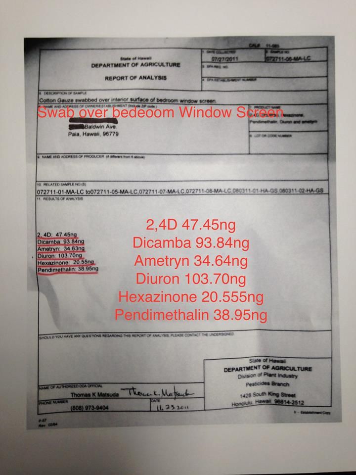 Pesticides Found in Hawaiian Homes from GMO Farming
