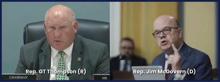 Rep GT Thompson and Rep Jim McGovern