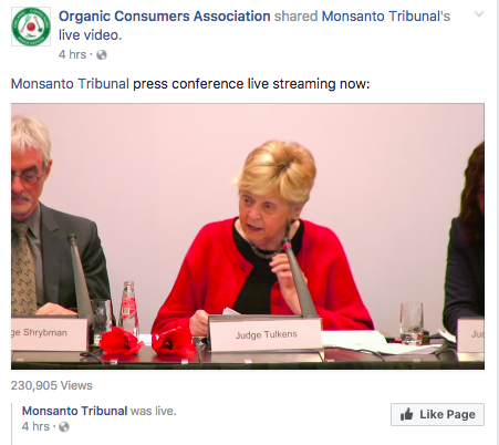 Monsanto Tribunal Conclusion