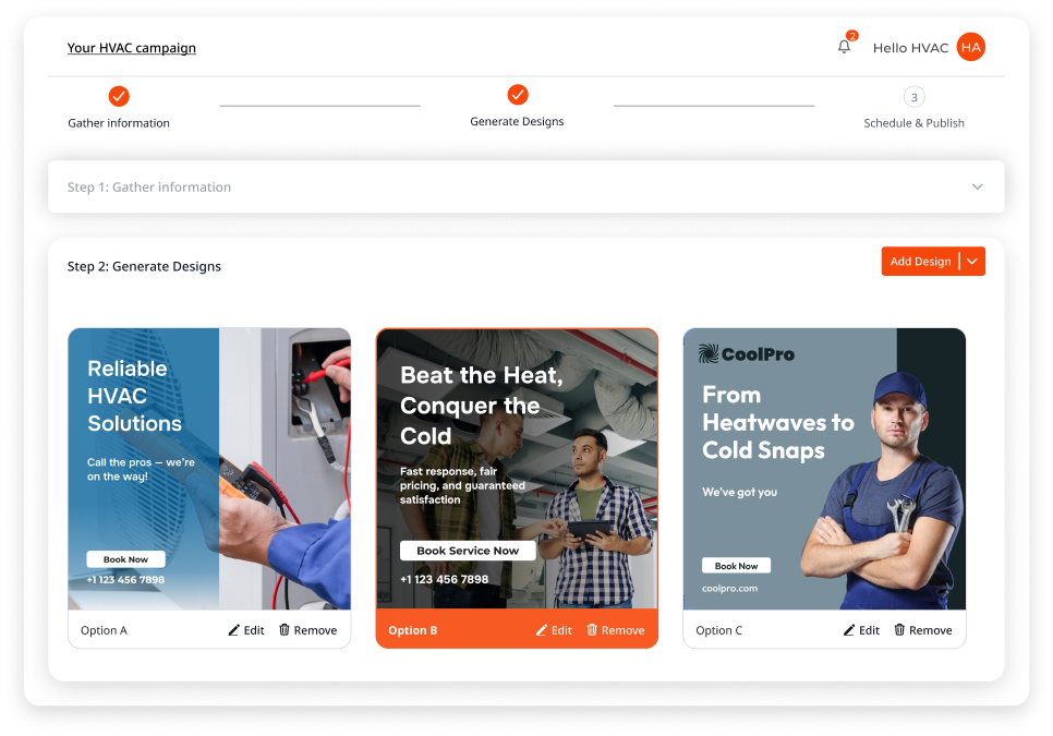 Ads Interface