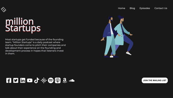 Website of Themillionstartups.com