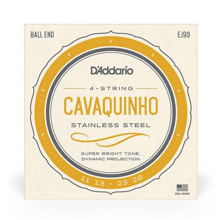 Enc D'Addario Cavaco ,011 EJ93 Stainless Steel ,011 - ,028