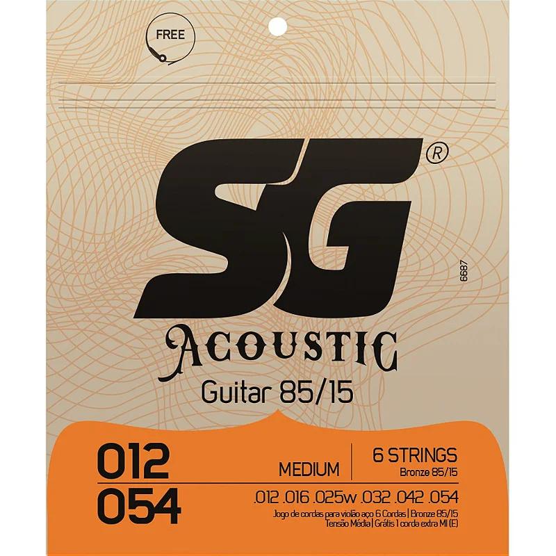 Enc SG Violão Aço ,012 Bronze 85/15 Tensão Medium ,012 ,054