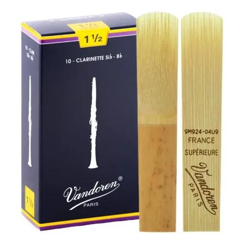 Palheta Clarineta Vandoren 1,5 Tradicional