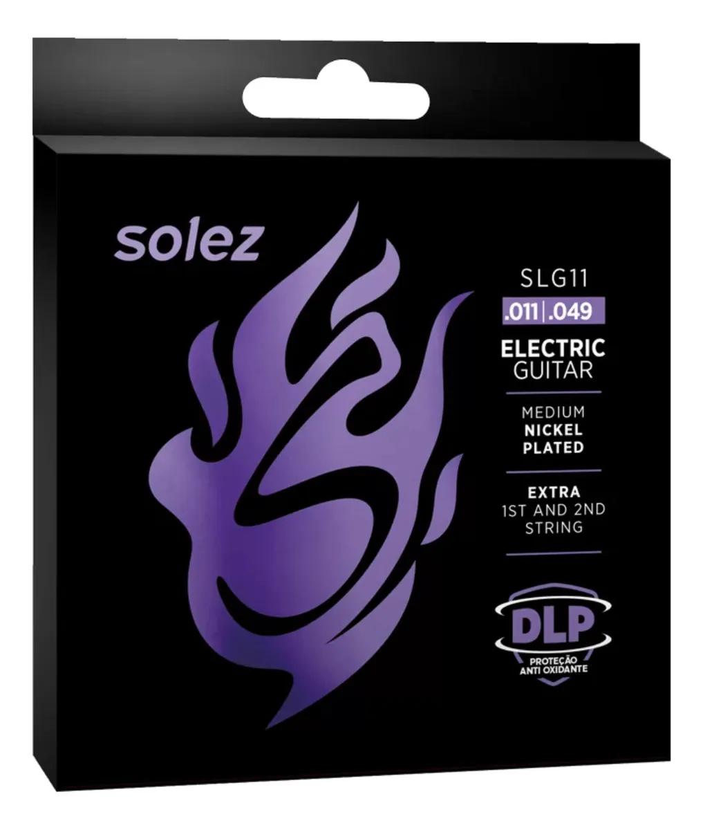 Enc Solez Guitarra ,011 SLG11 Medium Nickel Plated ,011 - ,049