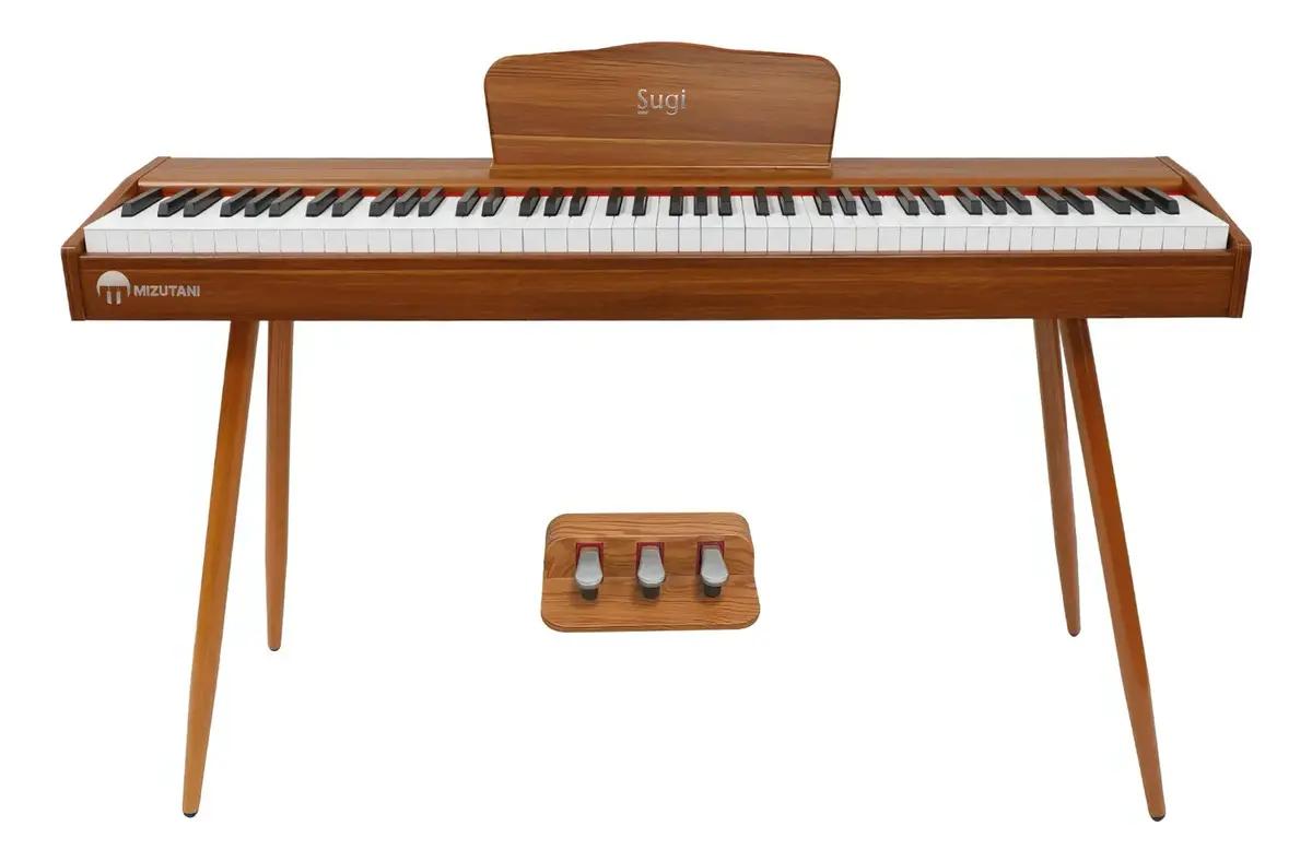 Piano Mizutani Sugi Digital Conexões AUX INOUT;Interface USB MID;Natural