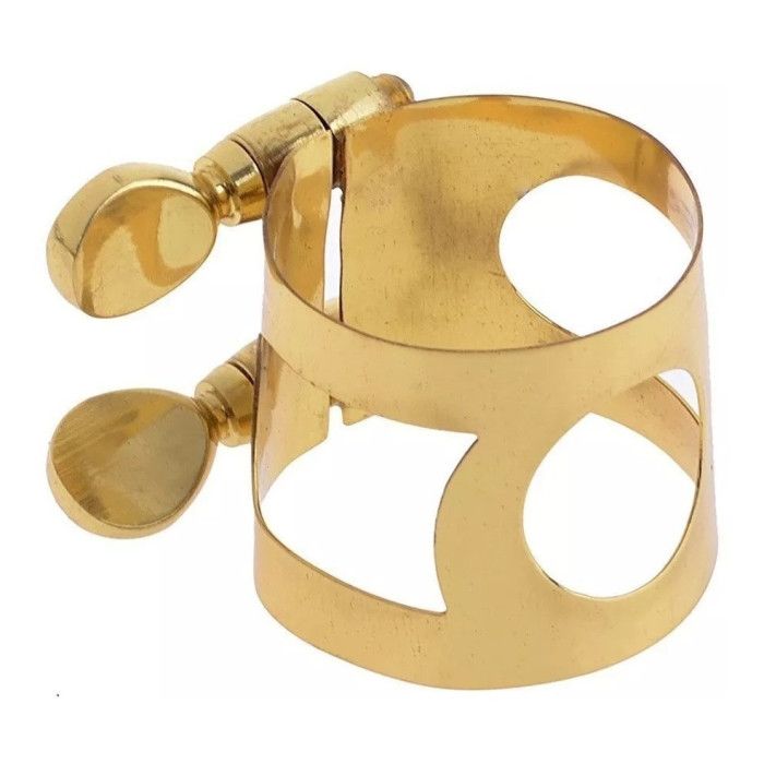 Abraçadeira Free Sax Alto Sax BMAD Metal Dourada Para Boquilha de Massa