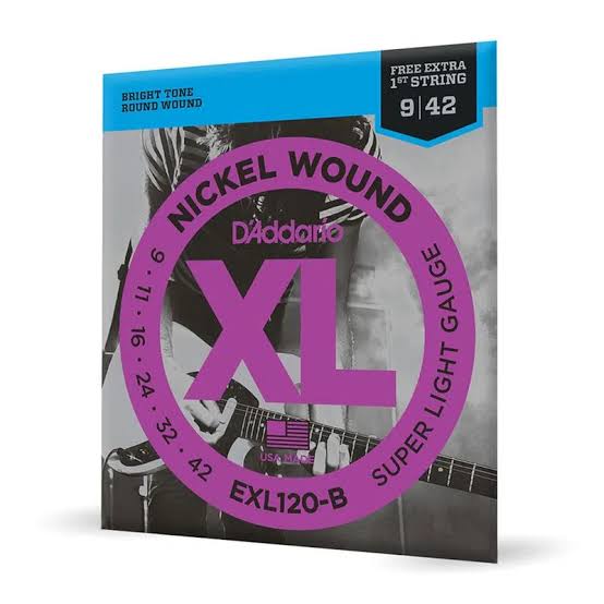 Enc D'Addario Guitarra ,009 EXL120B Super Light ,009-.042