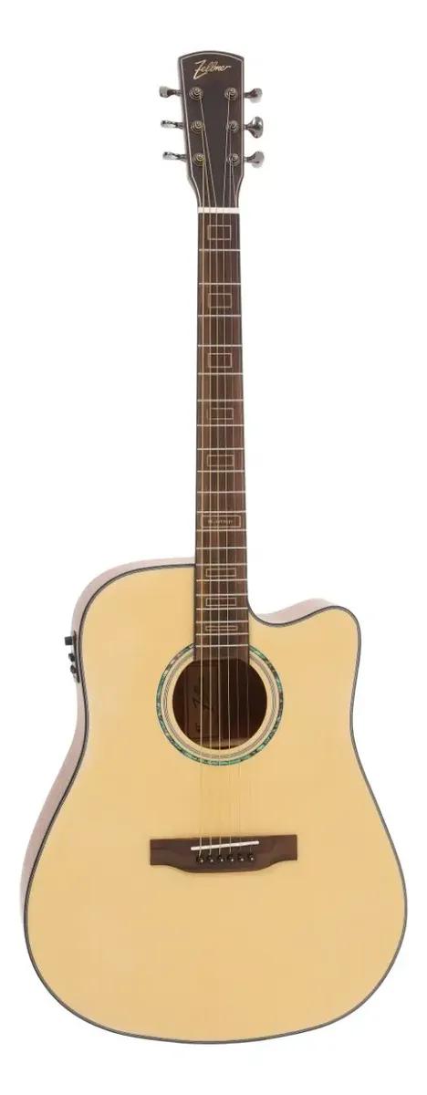 Violao Zellmer Aço Heritage Cutaway Natural Spruce Fosco