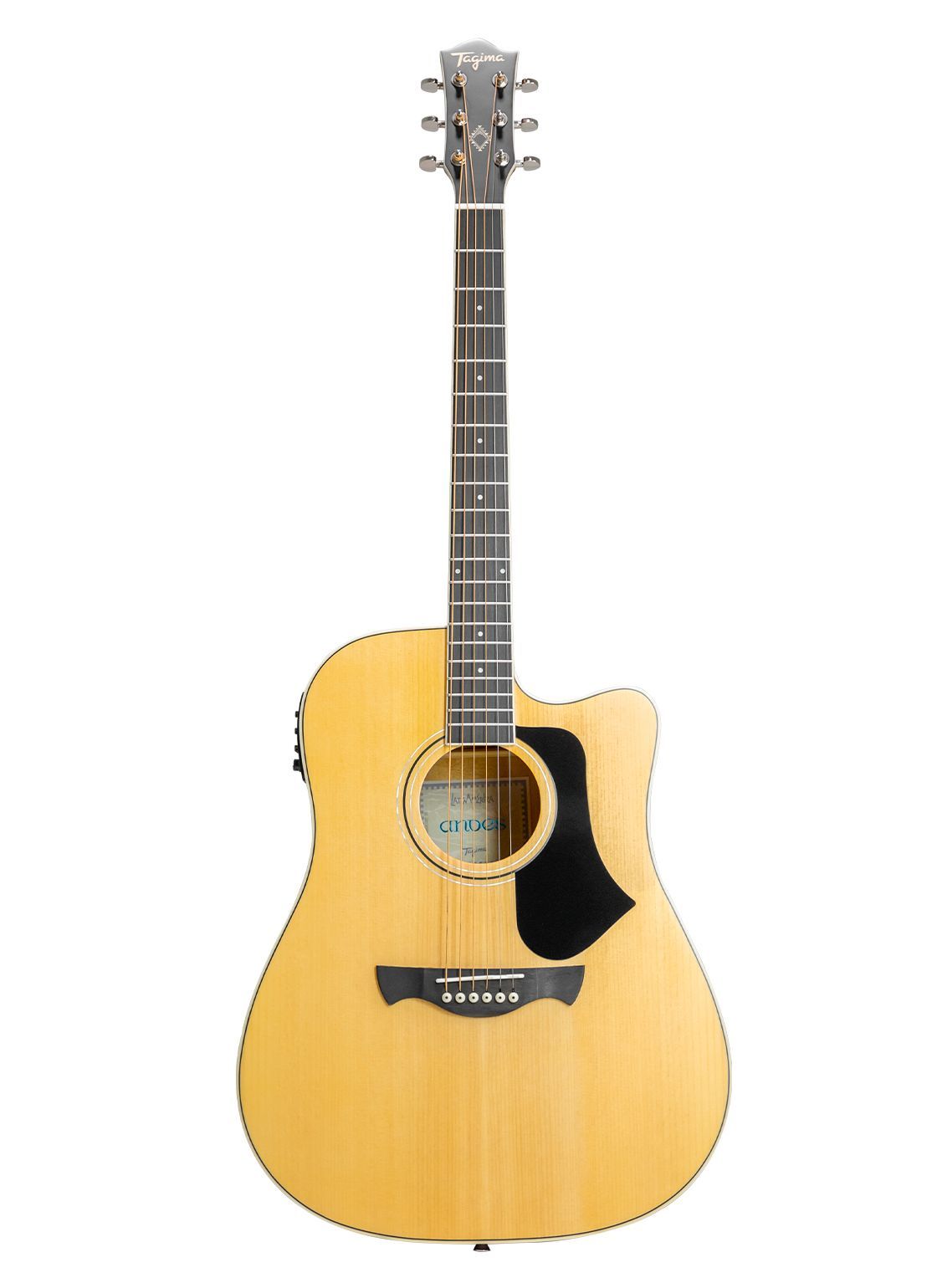 Violao Tagima Aço Andes Folk Cut Eq T/ Spruce B/s Agathis L. A. Natural TABS