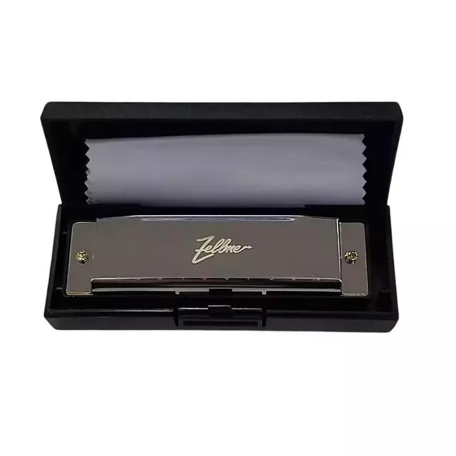 Harmonica Zellmer By Pro Fire ("C"Dó) Metal 20 Vozes Diatonica